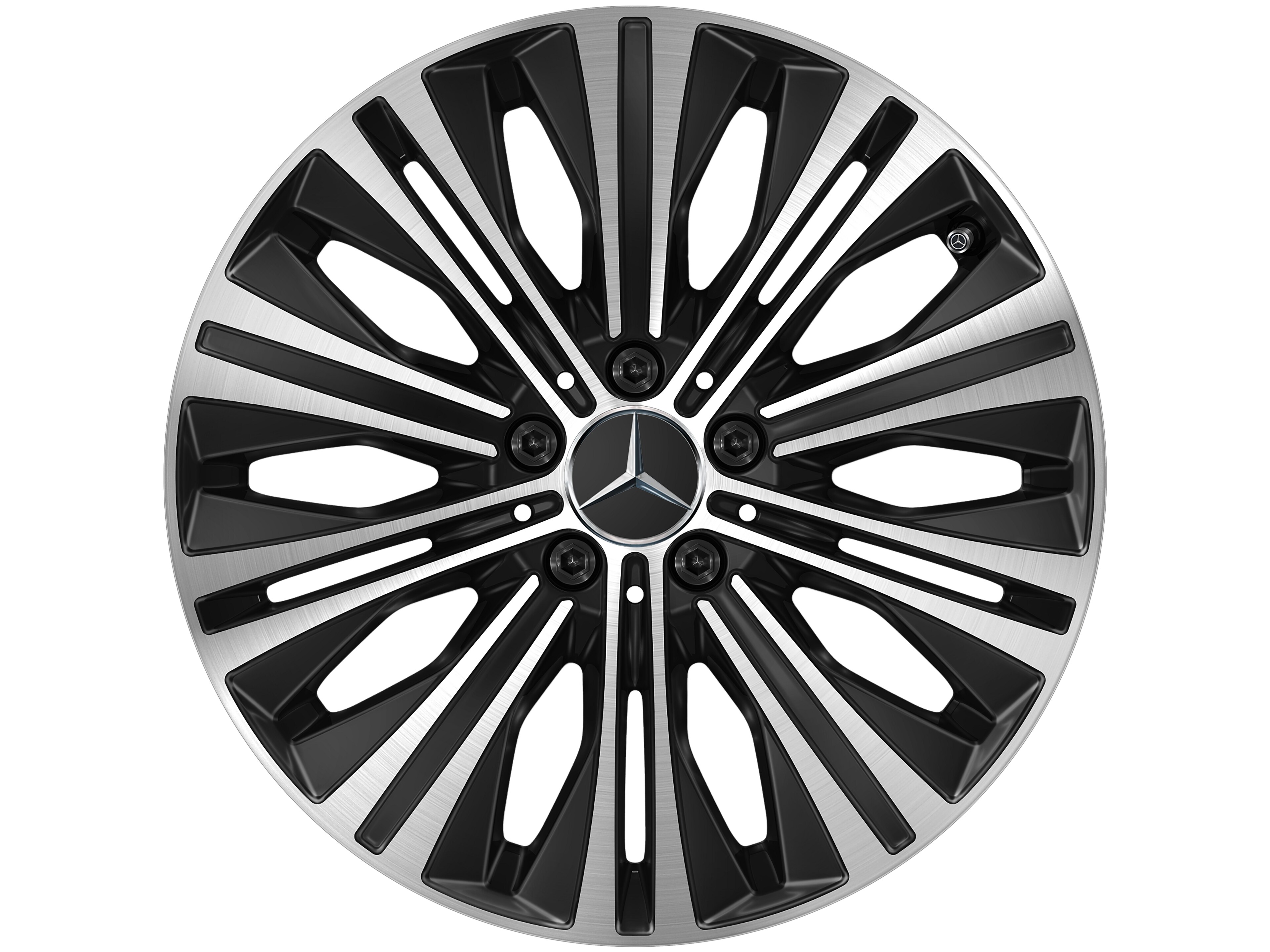 10-Speichen-Rad, 45,7 cm (18 Zoll), glanzgedreht