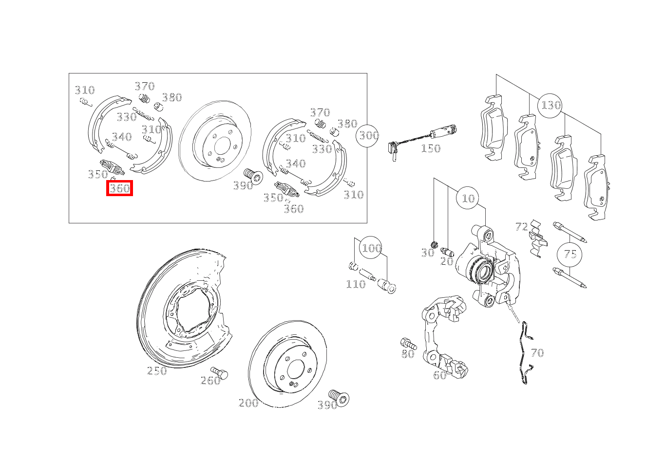 Zylinderstift BREMSSEILZUG AN ZUGLASCHE E 350 4MATIC Limousine BCA 212 Zylinderstift BREMSSEILZUG AN ZUGLASCHE E 350 4MATIC Limousine BCA 212