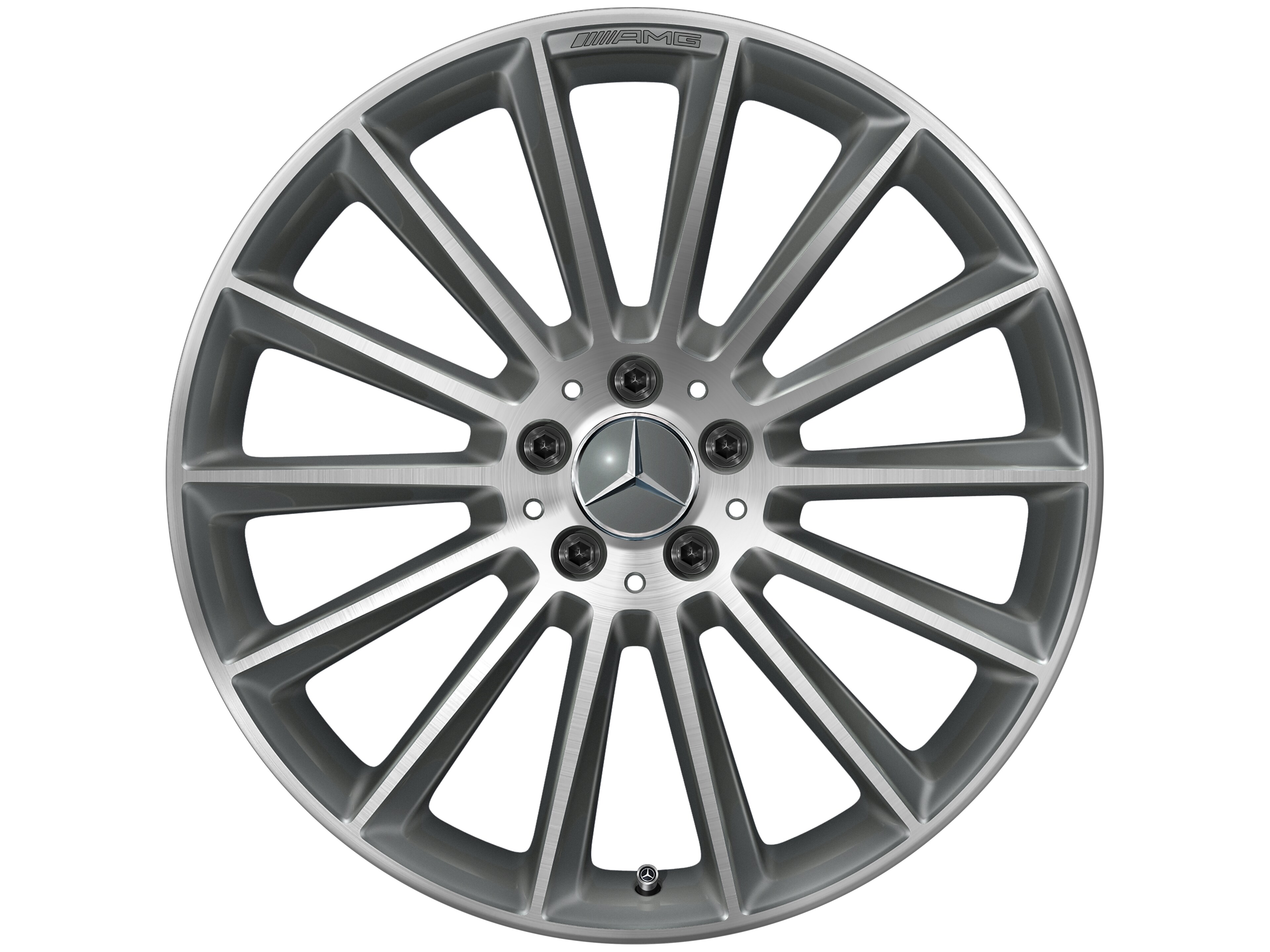 Mercedes-Benz - AMG Vielspeichen-Rad, 50,8 cm (20 Zoll), glanzgedreht 8 J x 20 ET 43, titangrau