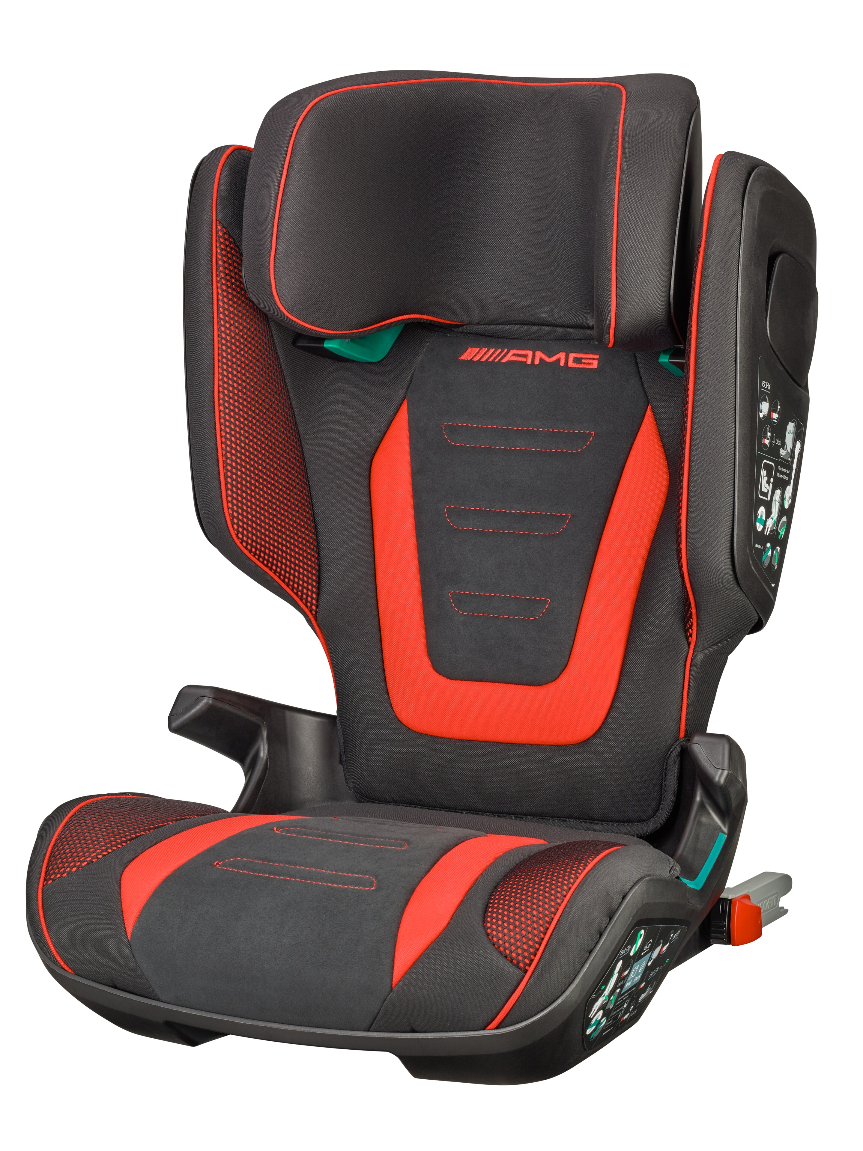 AMG Kindersitz KIDFIX, M i-SIZE schwarz / rot