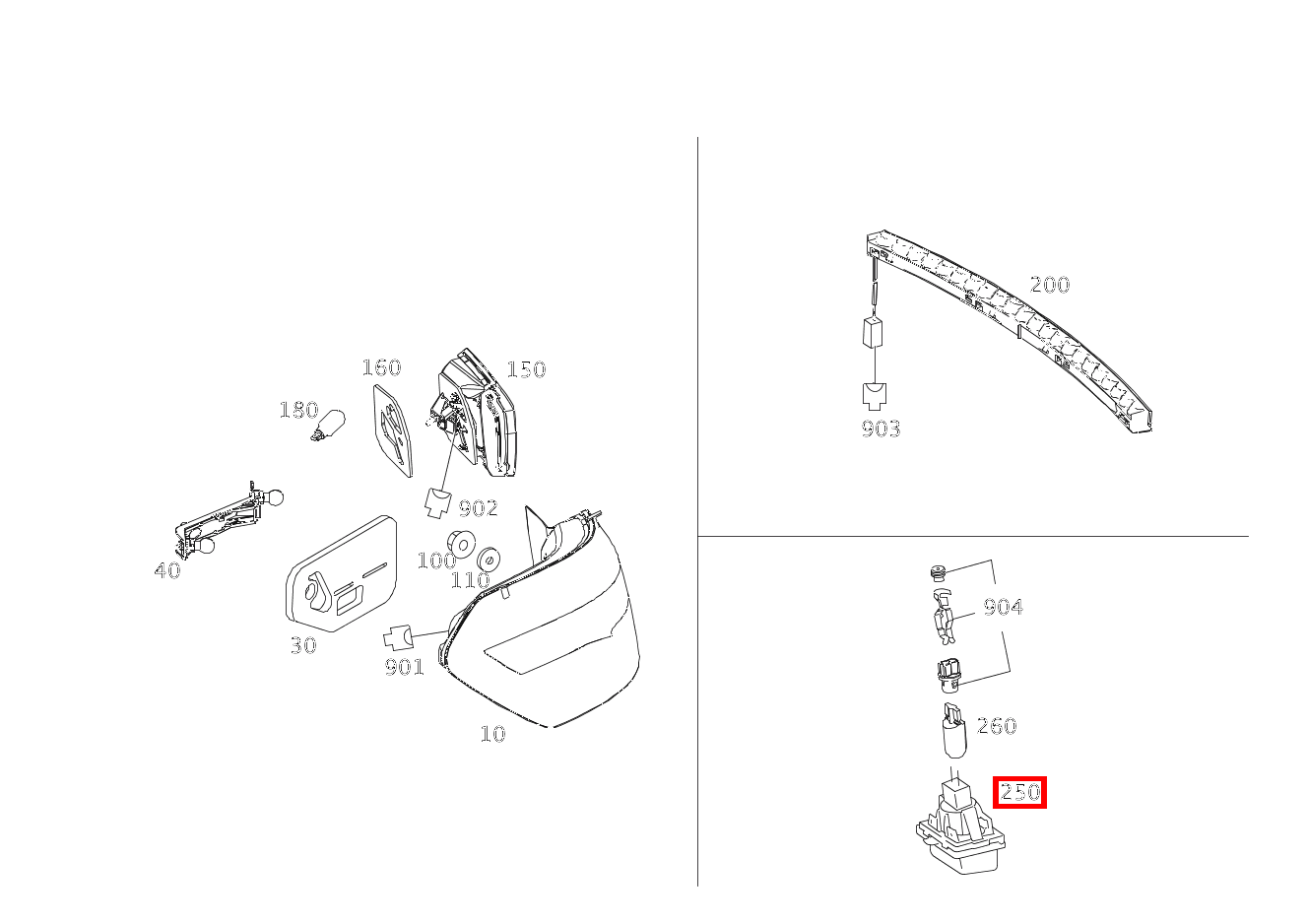 Kennzeichenleuchte KENNZEICHENLEUCHTE E 350 4MATIC Limousine BCA 212 Kennzeichenleuchte KENNZEICHENLEUCHTE E 350 4MATIC Limousine BCA 212