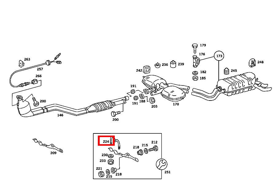 Spannbügel AUSPUFFROHR AN HALTER 560 SEC-126 126