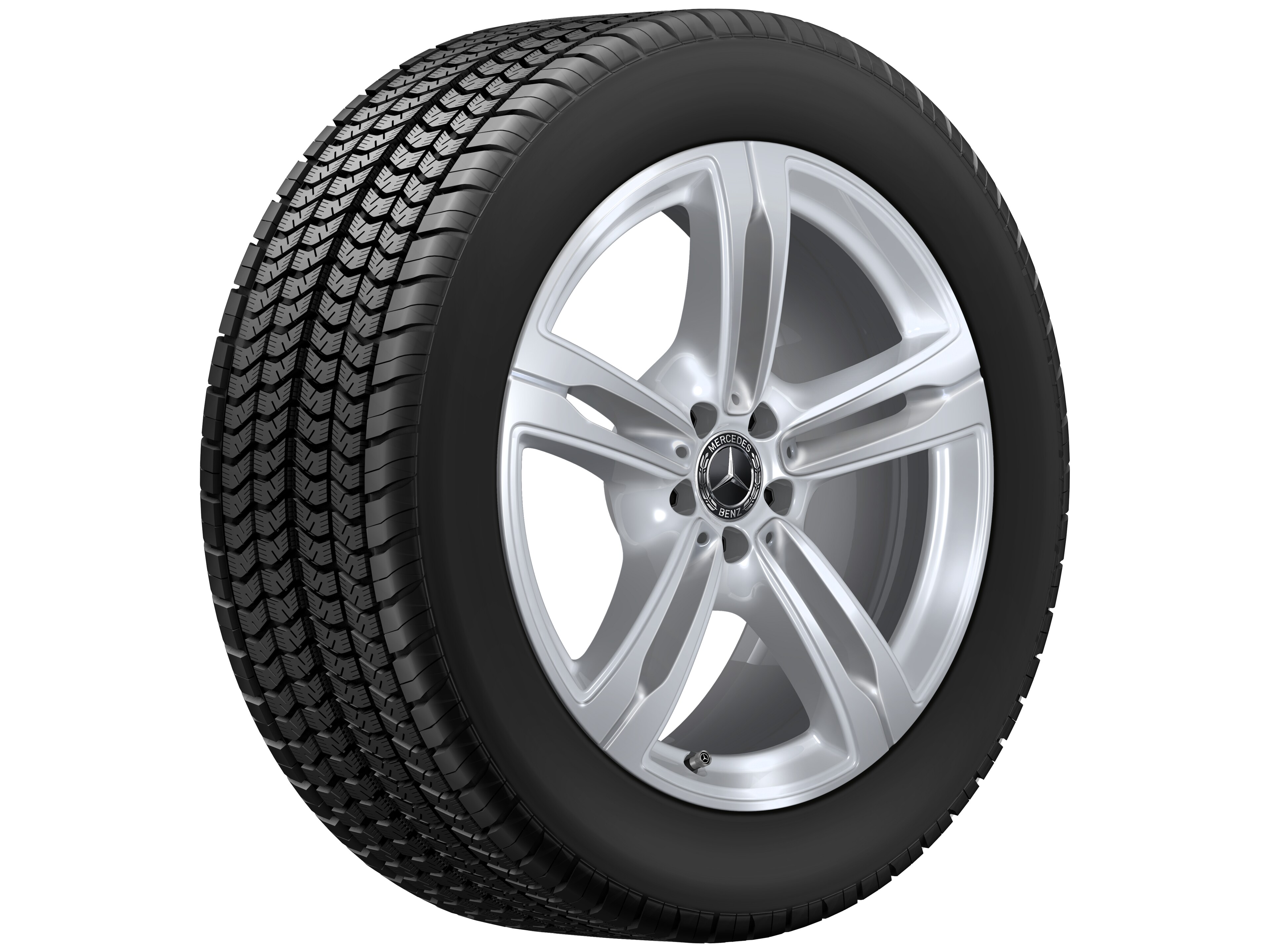 Mercedes-Benz - 5-Doppelspeichen-Rad, 20 Zoll 8,5 J x 20 ET 29,5, vanadiumsilber, lackiert