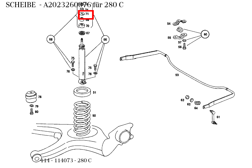 Scheibe 280 C 114 Scheibe 280 C 114