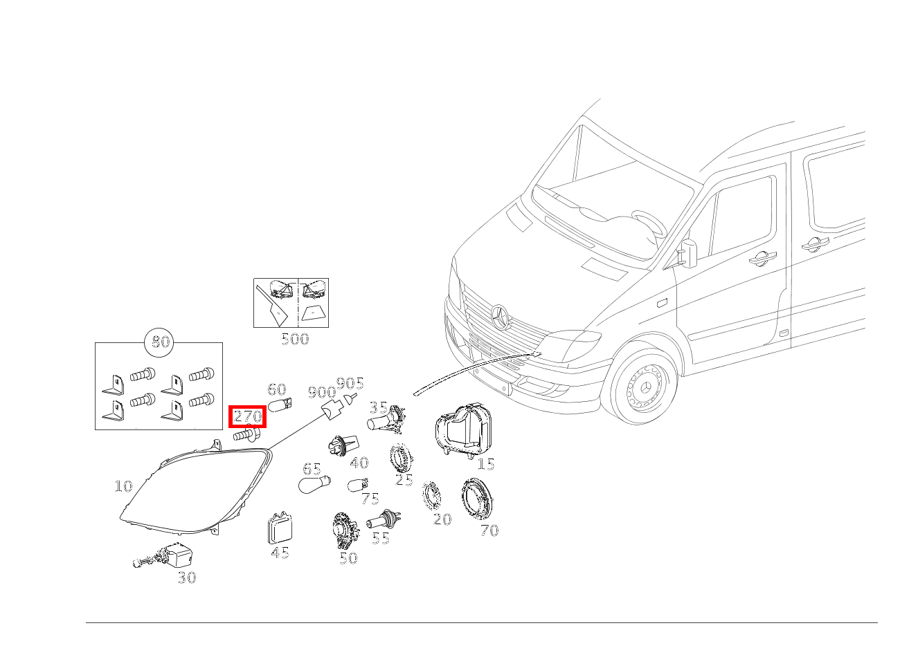 Kombischraube BEFESTIGUNG SCHEINWERFER; M6X20 906 Kombischraube BEFESTIGUNG SCHEINWERFER; M6X20 906