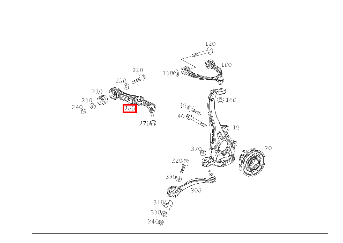 Federlenker Rechts CLK 320 COUPE 209
