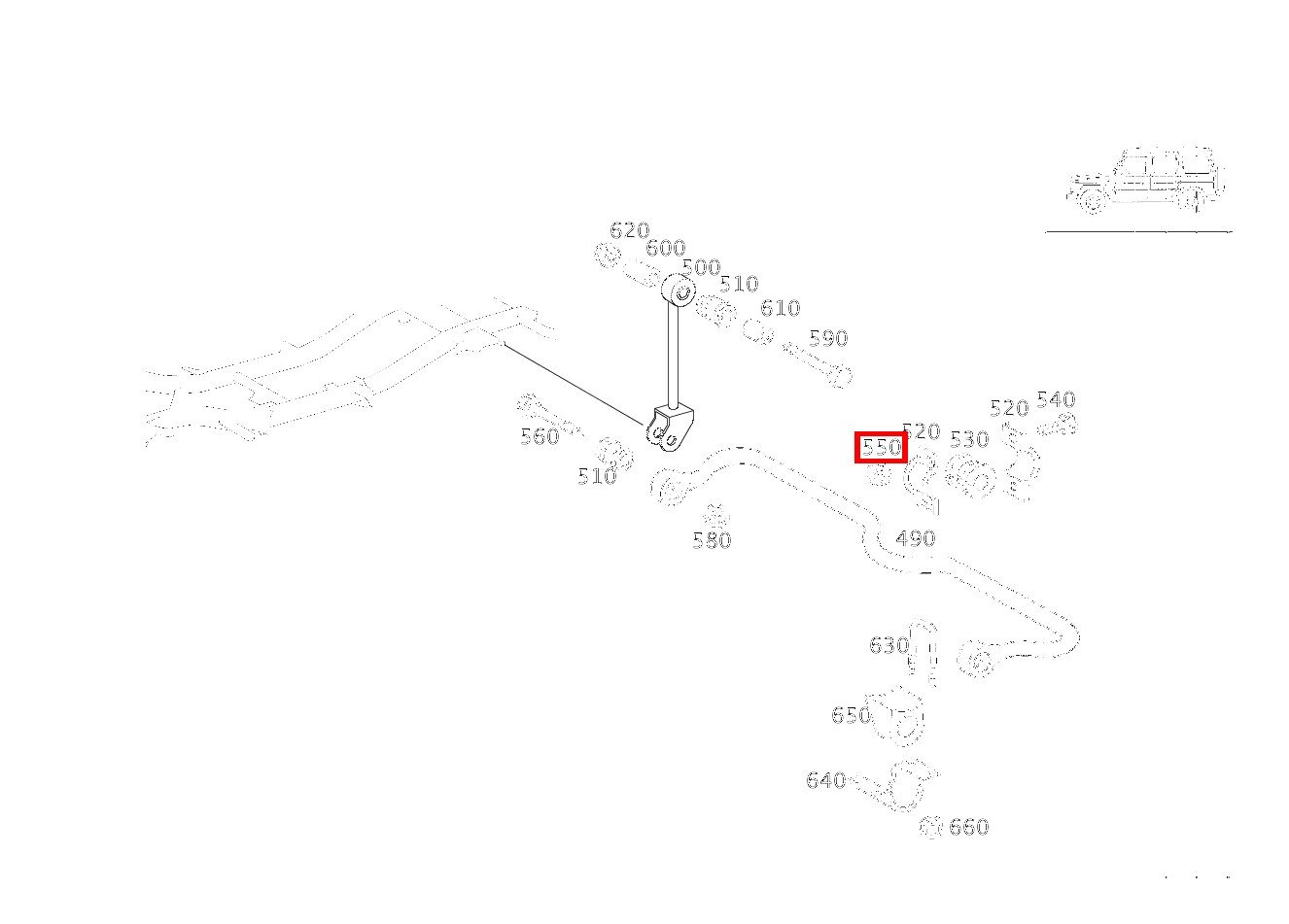 Sechskantmutter DREHSTAB HINTEN; M8 G3504X42850 463