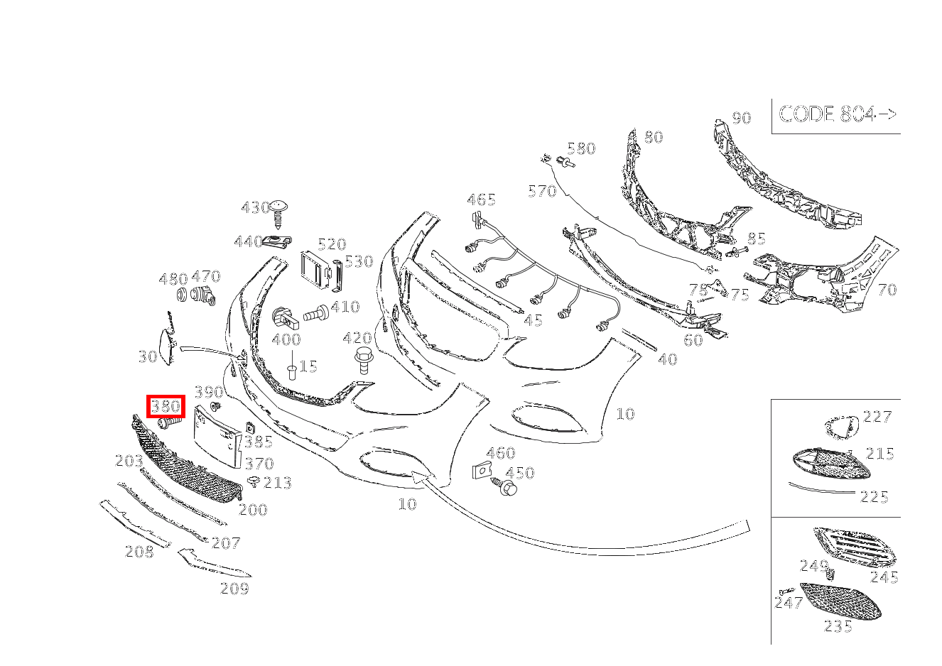 Sechsrundschraube BEFESTIGUNG KENNZEICHENBLENDE; 5X16 E 350 4MATIC Limousine BCA 212