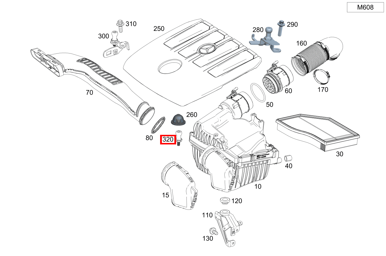 KUGELBOLZEN Befestigung Motorabdeckung A 180 d Kompaktlimousine 205 KUGELBOLZEN Befestigung Motorabdeckung A 180 d Kompaktlimousine 205