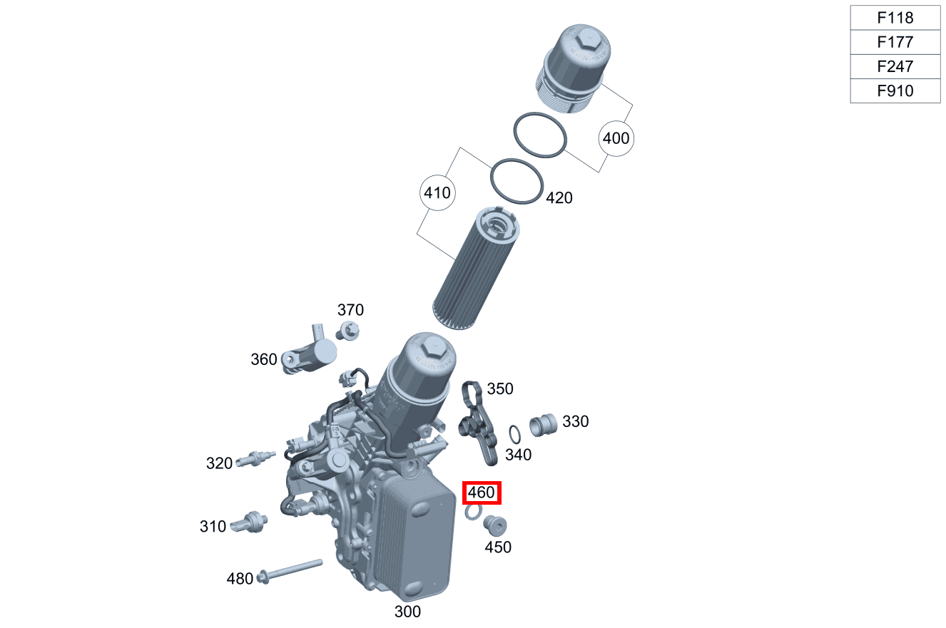 Dichtring A 220 d Limousine 177