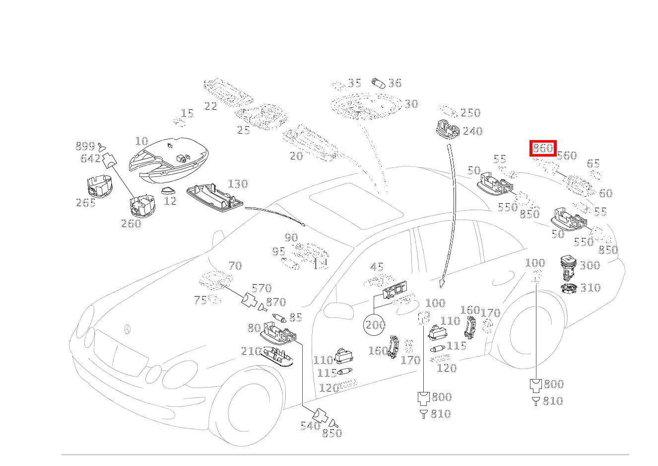 Kontaktbuchse 0.25-0.35 MM2 MQS E 280 CDI 213