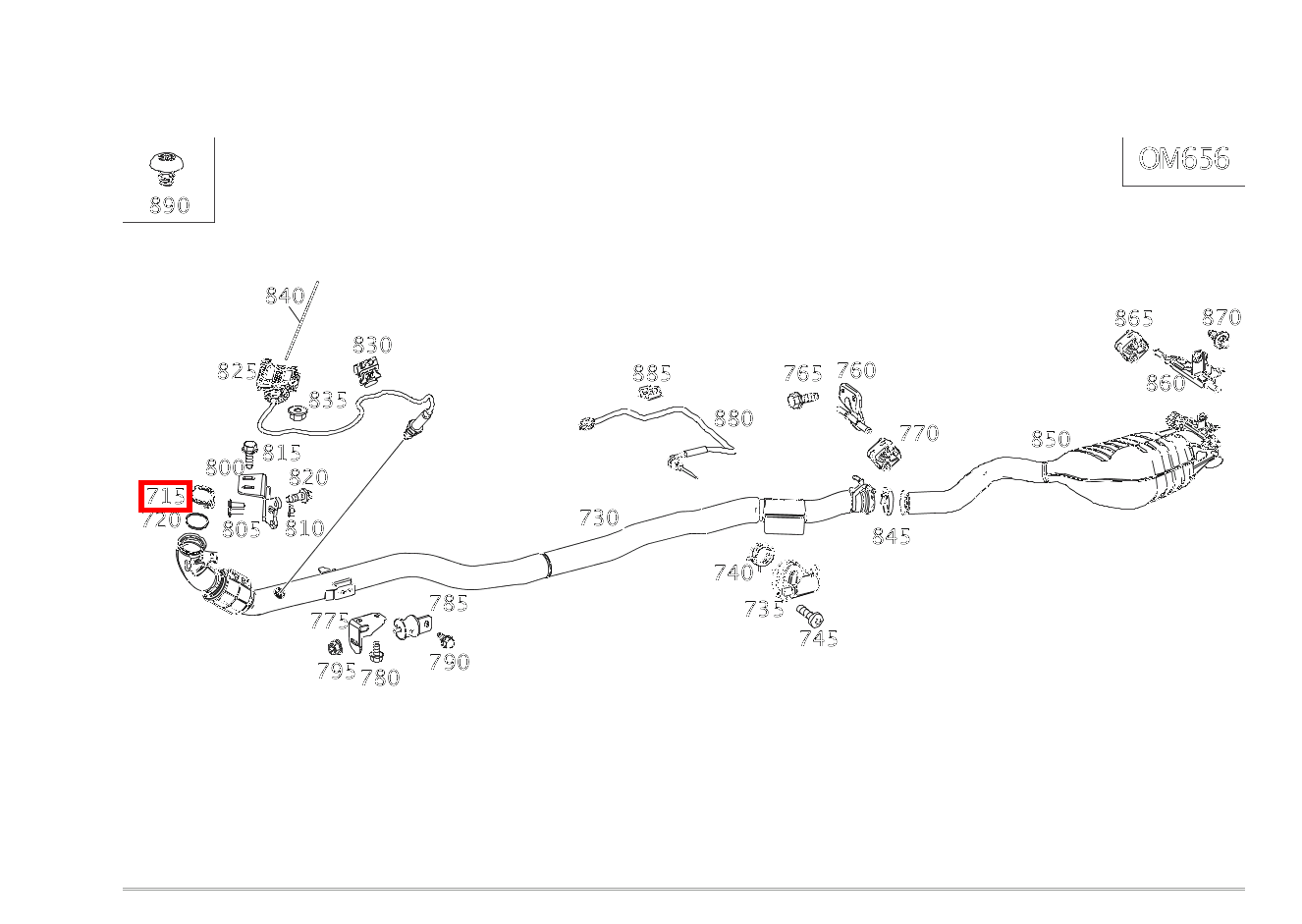 Rohrschelle Abgasanlage Partikelfilter an Abgasleitung E 400 d 4MATIC Cabriolet 238