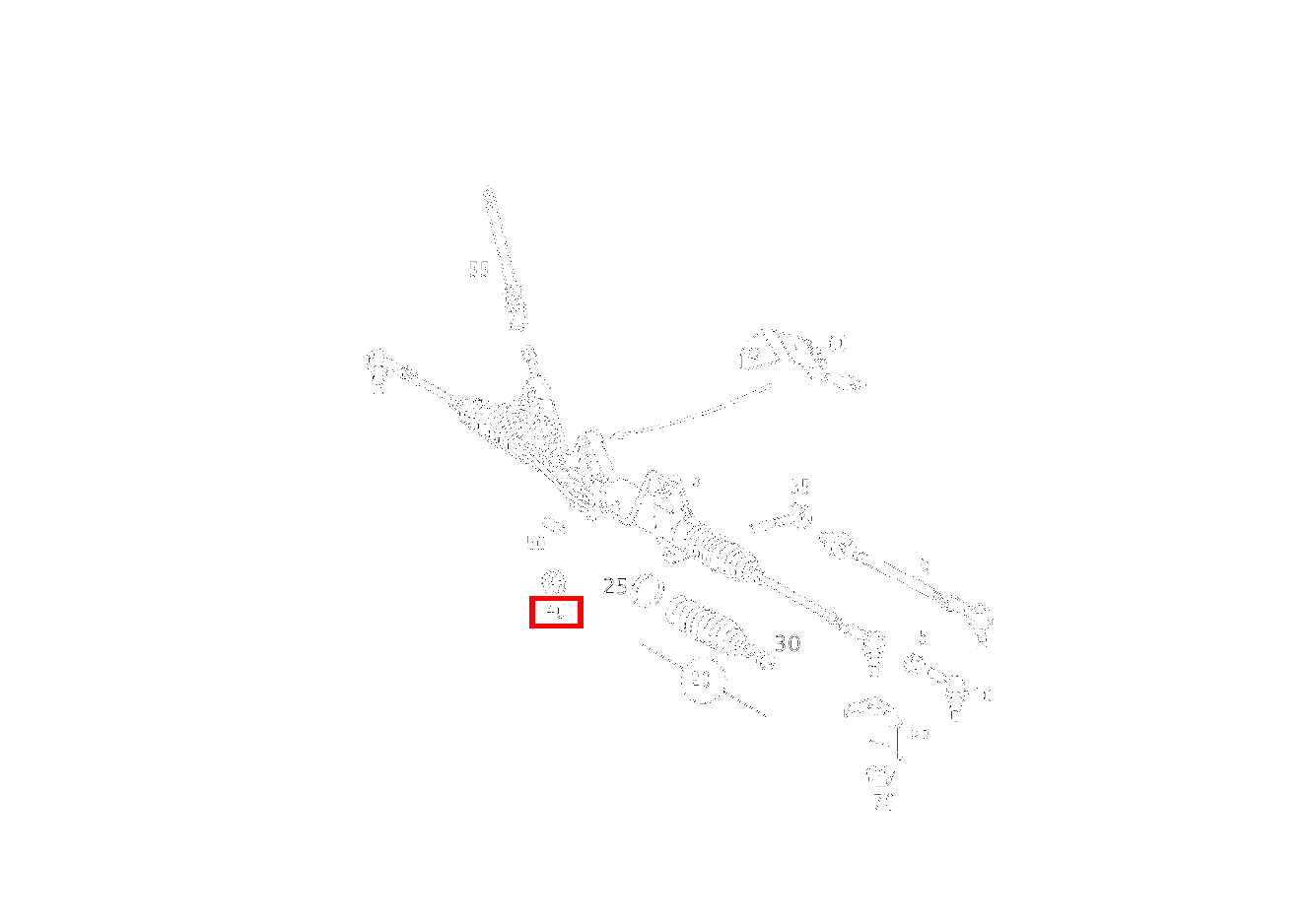 Mutter LENKUNG AN VORDERACHSKOERPER; M10 416 4X2 3550 460