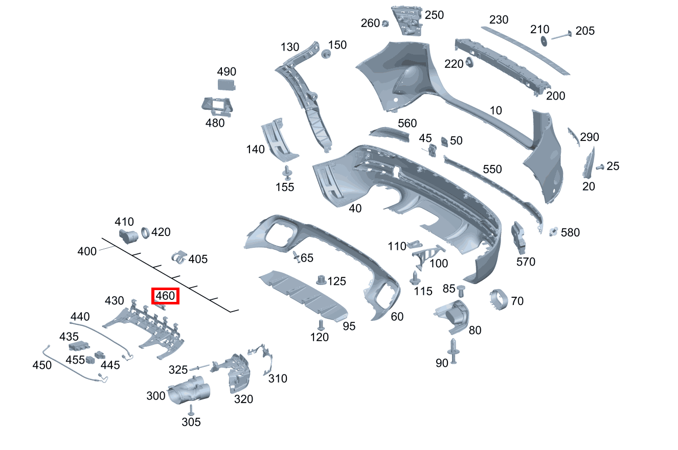 Befestigungsklammer Befestigung Halter GLA 200 4MATIC 247