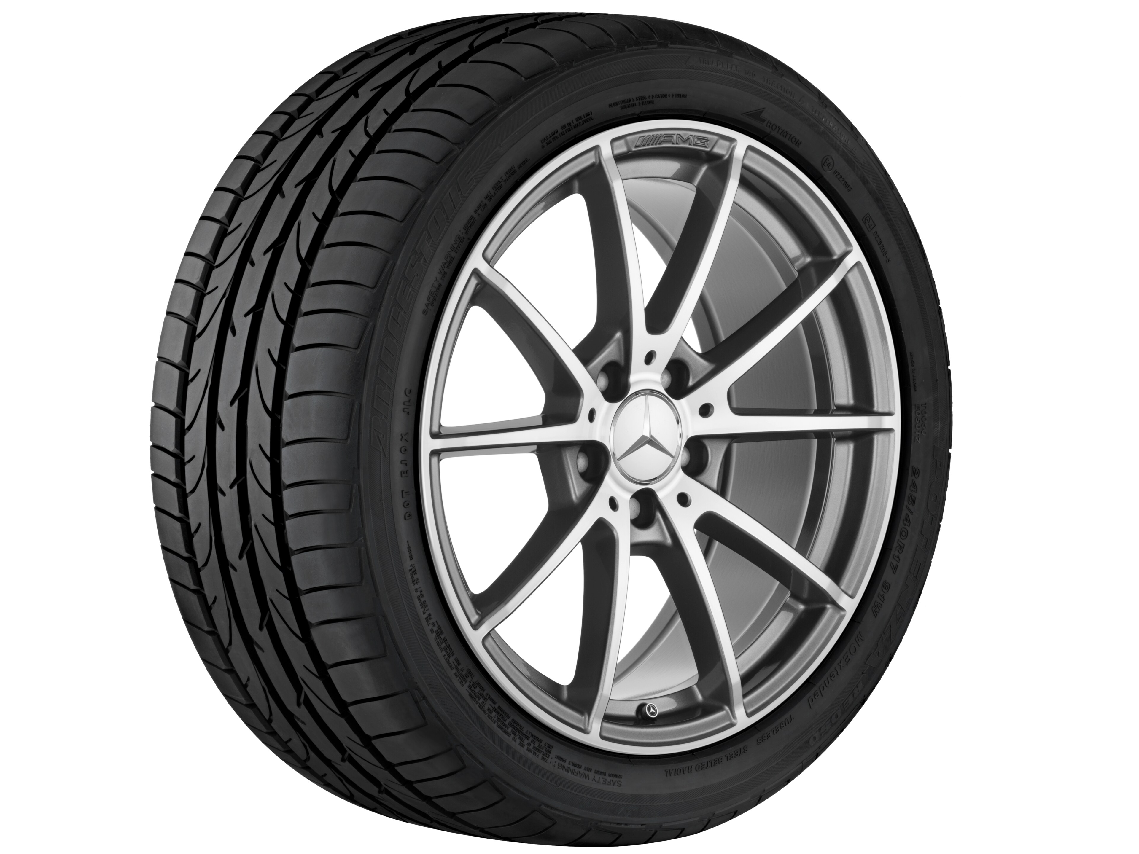 Mercedes-Benz - AMG 10-Speichen-Rad, 45,7 cm (18 Zoll) AMG 10-Speichen-Rad, 45,7 cm (18 Zoll)