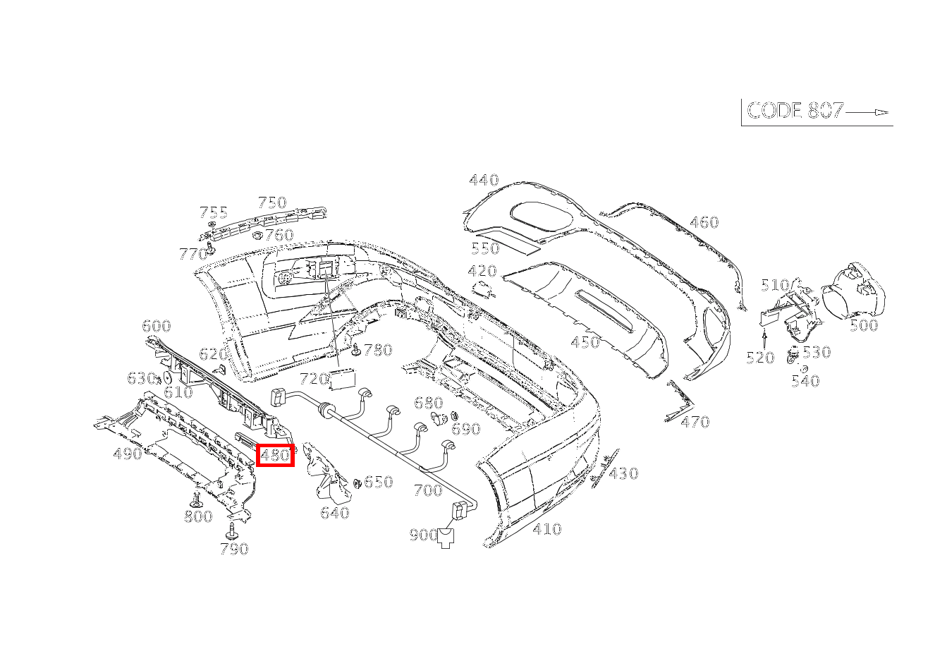 Befestigungsklammer Befestigung Halter SL65 AMG 231