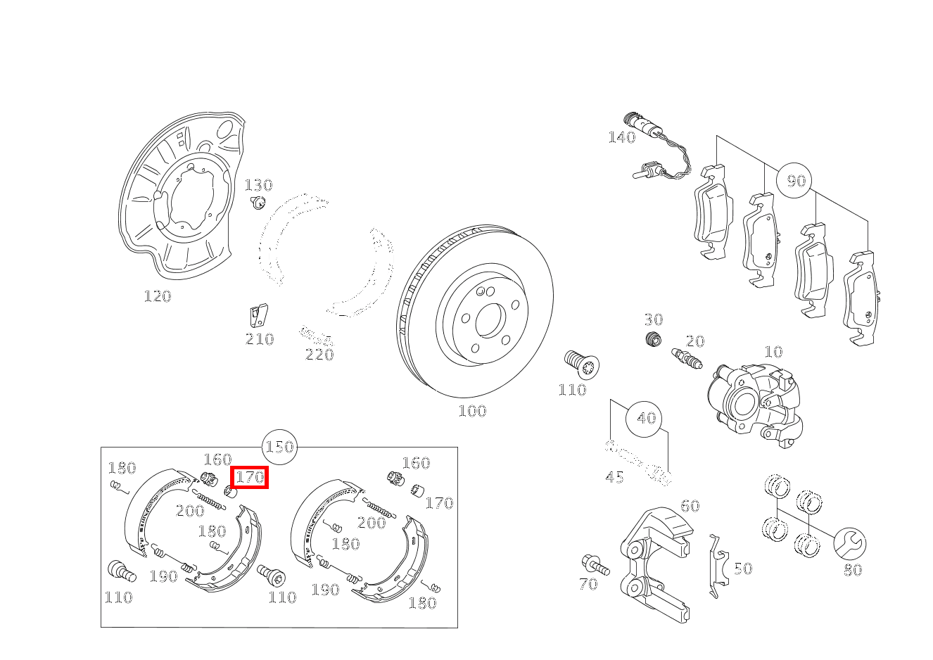 STUETZBUCHSE Bremsbackennachstellung CL500 4M BE 216 STUETZBUCHSE Bremsbackennachstellung CL500 4M BE 216
