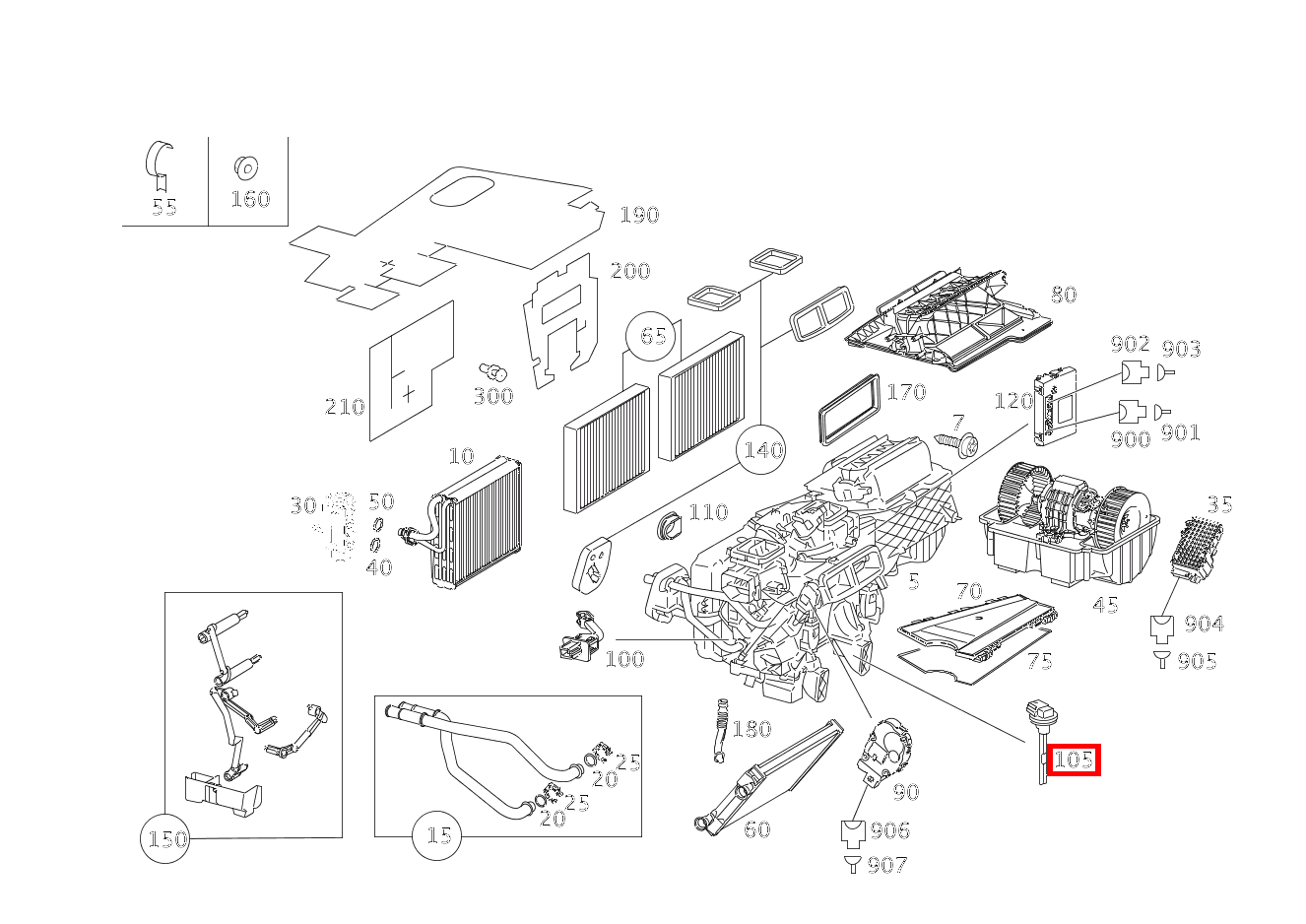 Temperatursensor MISCHLUFTTEMPERATUR S 550 Limousine lang BCA 221