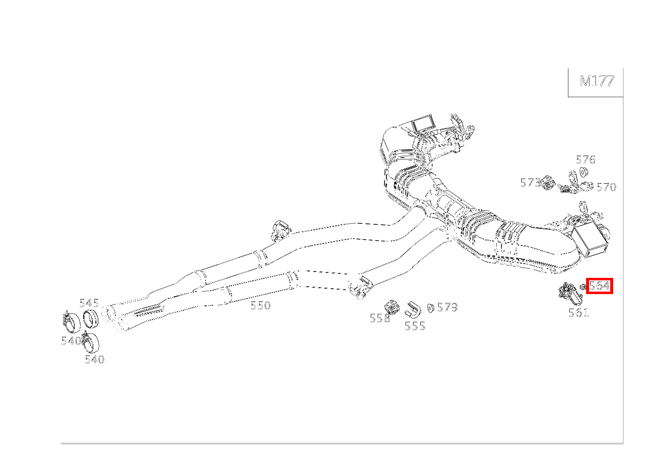 Mutter BEFESTIGUNG AKTUATOR, LINKS UND RECHTS; M5 Mercedes-AMG S 63 4MATIC Coupé 221