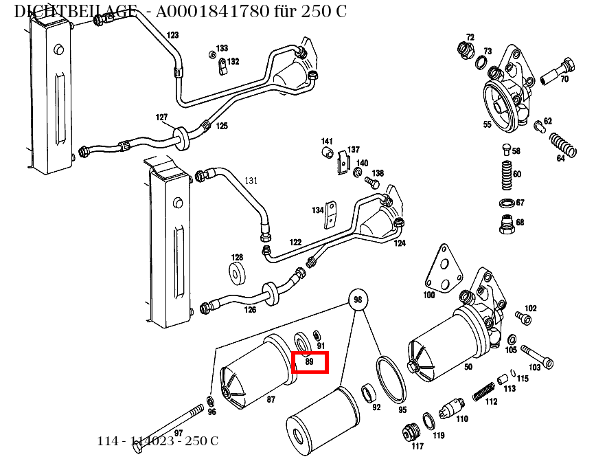Dichtbeilage 250 C 114