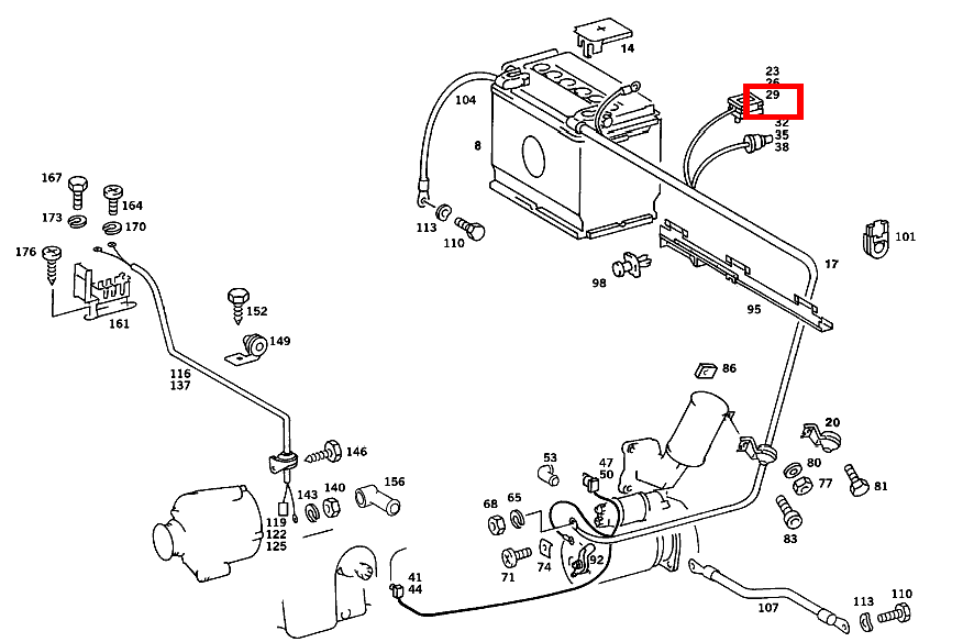 Kontaktstift 4 MM; 4.0 MM2 RK4 190 D 2.5 Turbo 201
