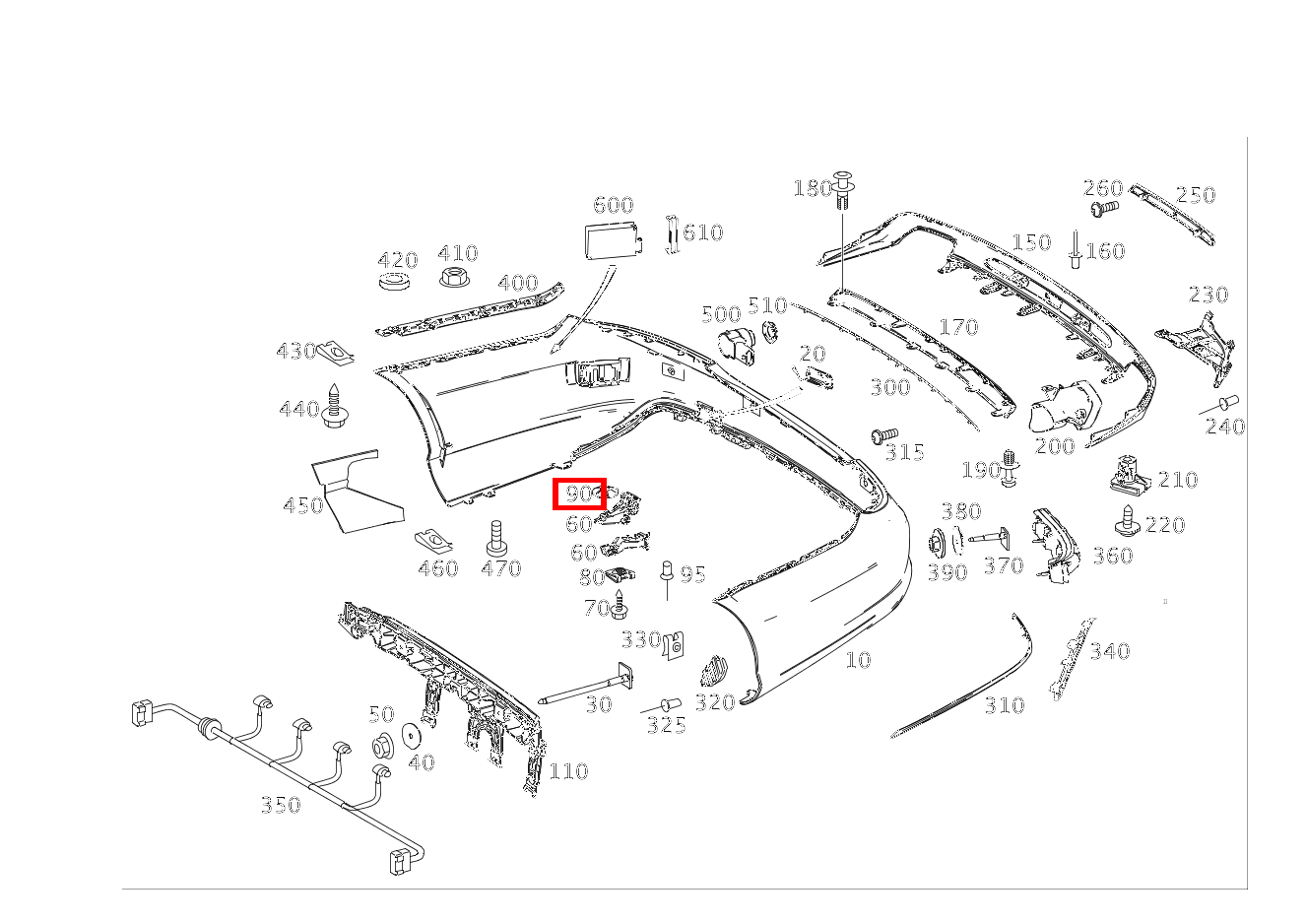 SICHER.SCHEIBE Befestigung Halter; 6 MM CLS350CDI 4M S 218