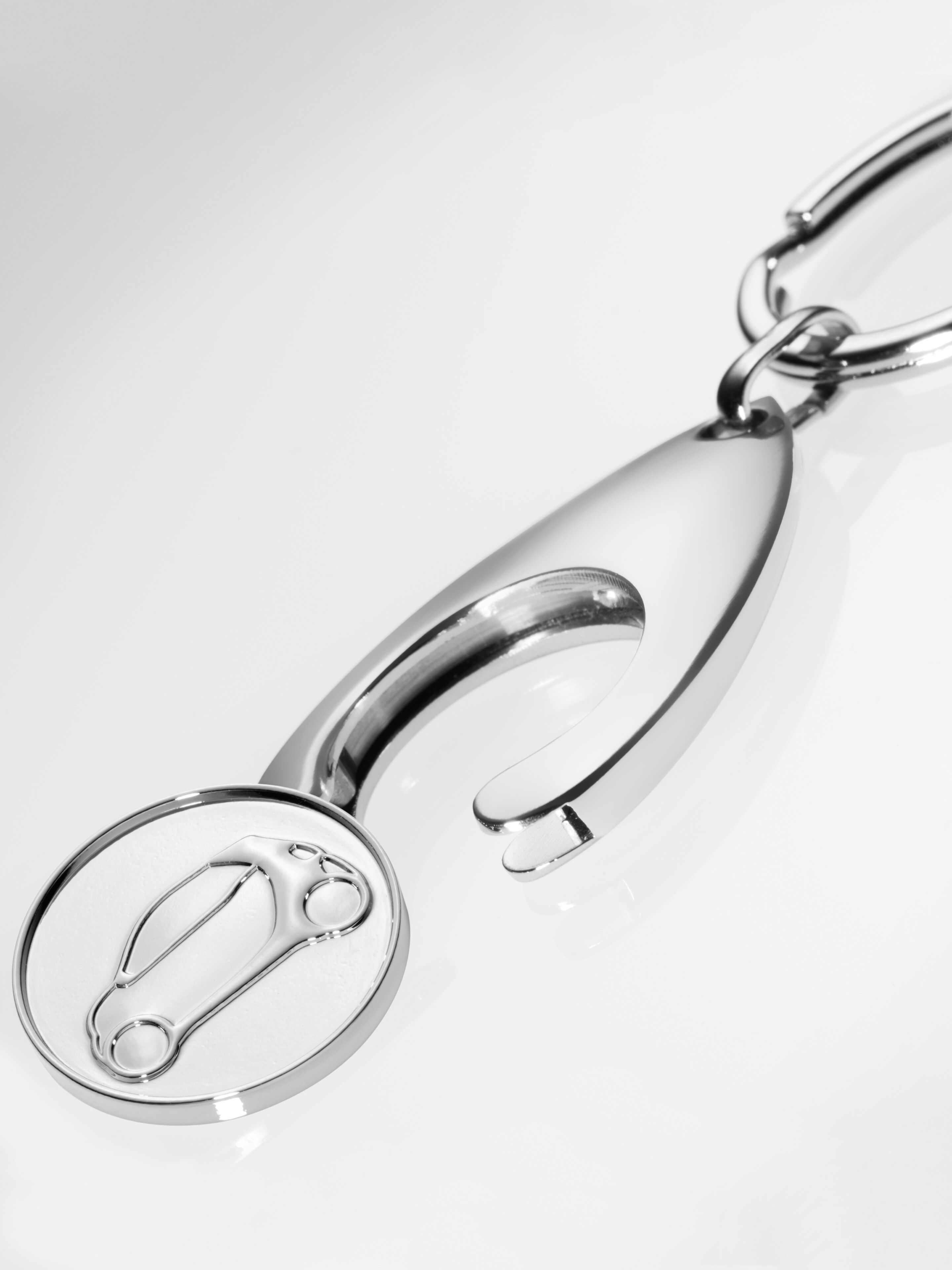 Schlüsselanhänger Einkaufschip, fortwo