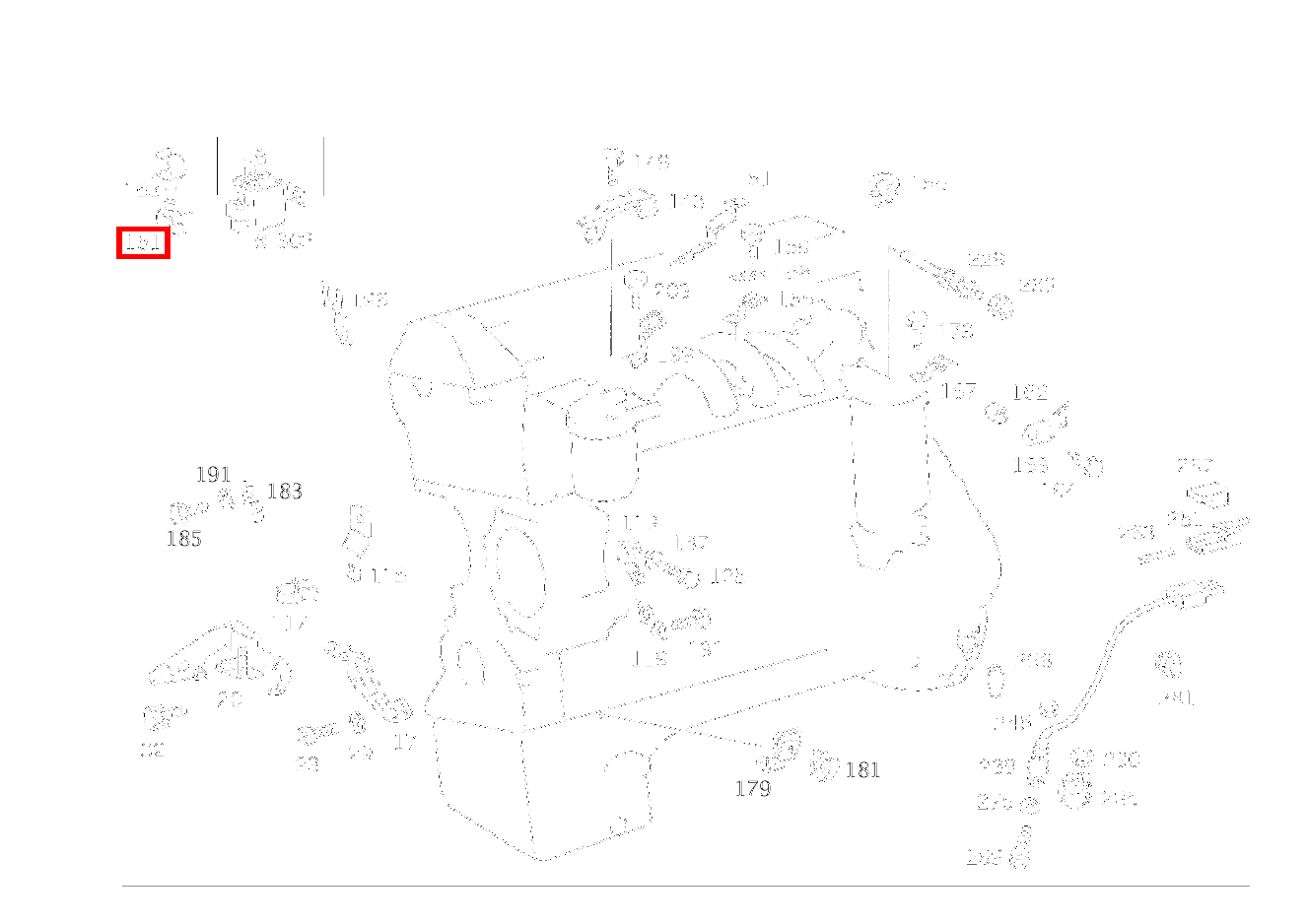 SCHLAUCHHALTER BEFESTIGUNG LEITUNGSSATZ 250 GD 461