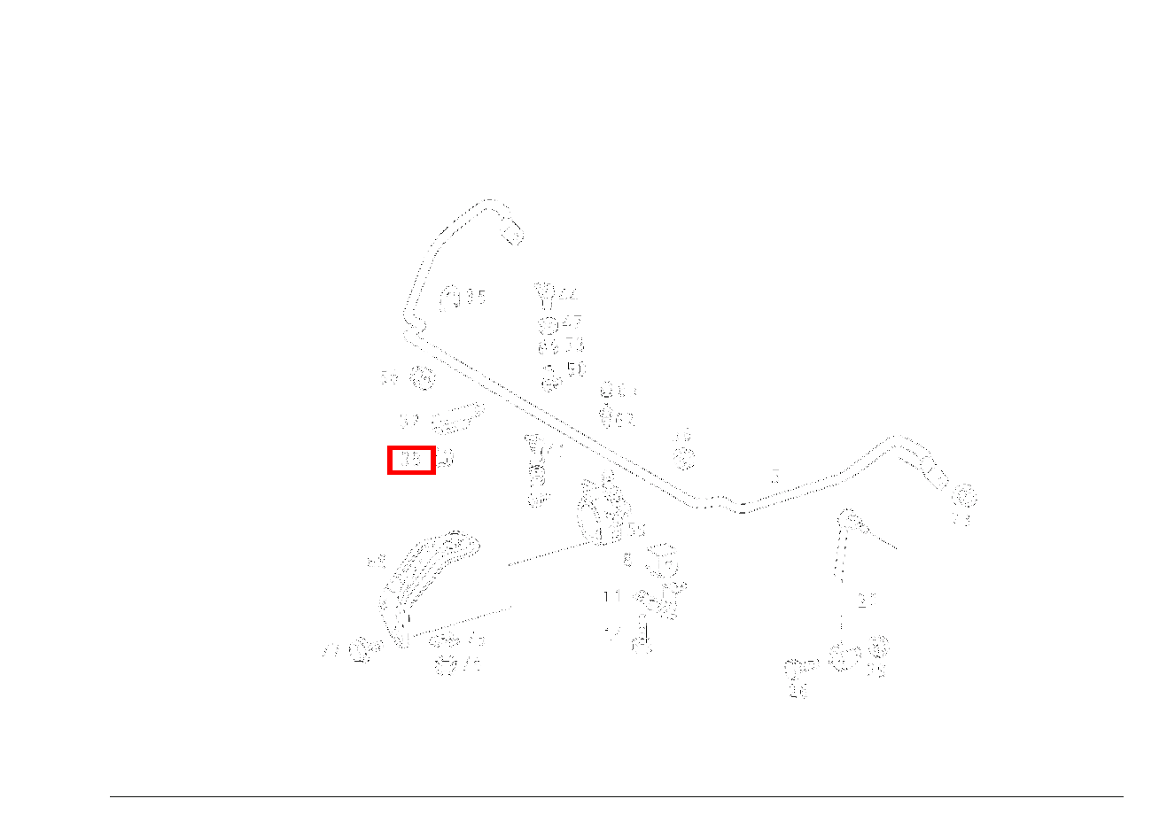 Mutter HEBEL AN DREHSTAB; M5 300TDT/E300DTDT 4M 124