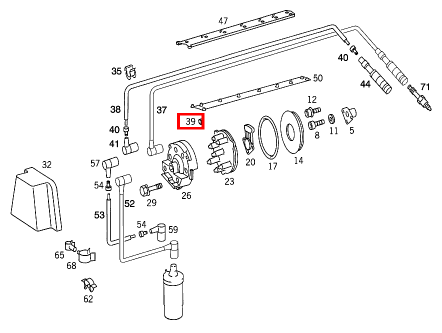 KENNZEICHNUNGSTUELLE ZYLINDER 1 E 300 T 4-Matic 124 KENNZEICHNUNGSTUELLE ZYLINDER 1 E 300 T 4-Matic 124