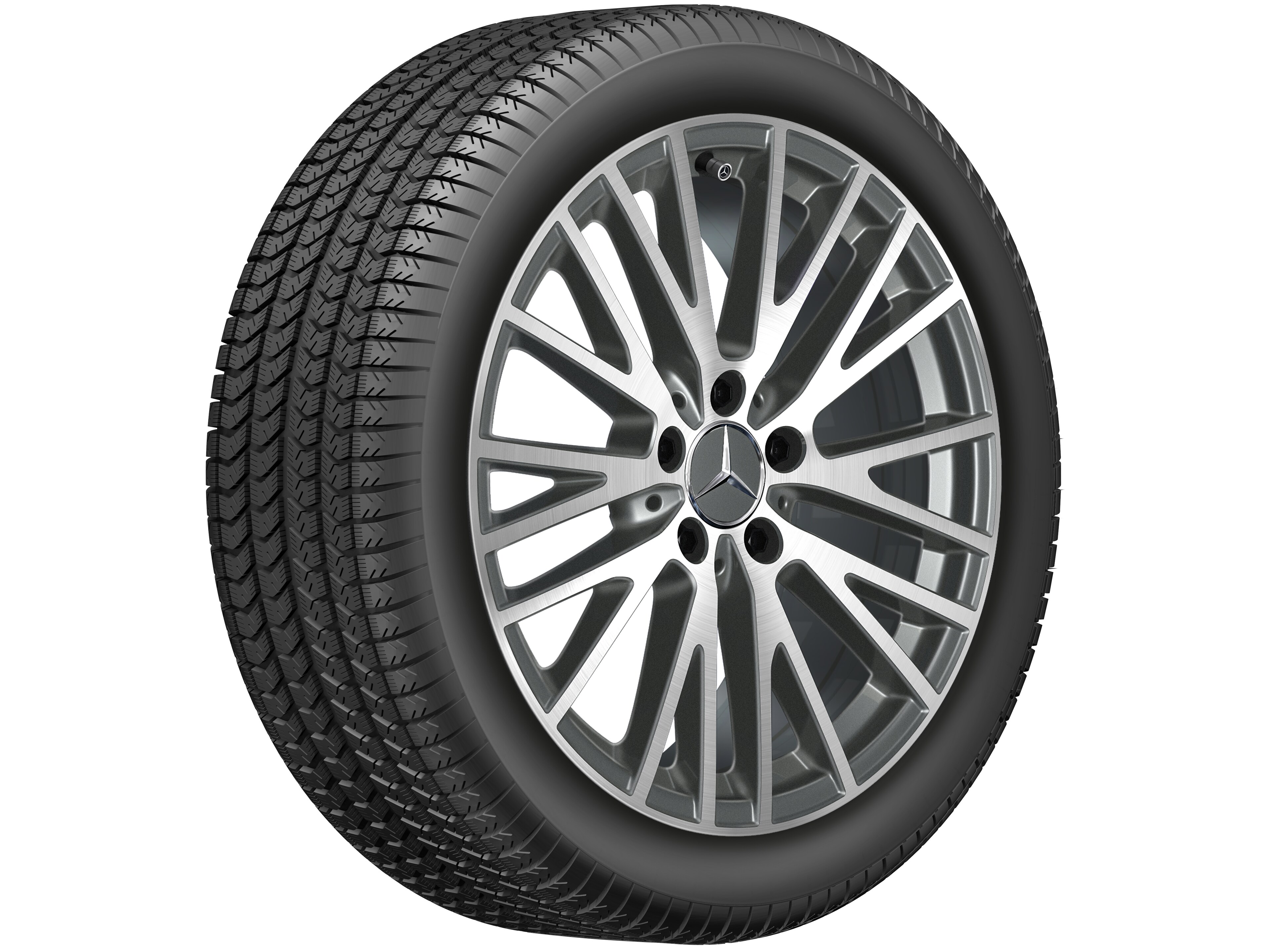 Mercedes-Benz - Y-Speichen-Rad, 45,7 cm (18 Zoll), glanzgedre Y-Speichen-Rad, 45,7 cm (18 Zoll), glanzgedre