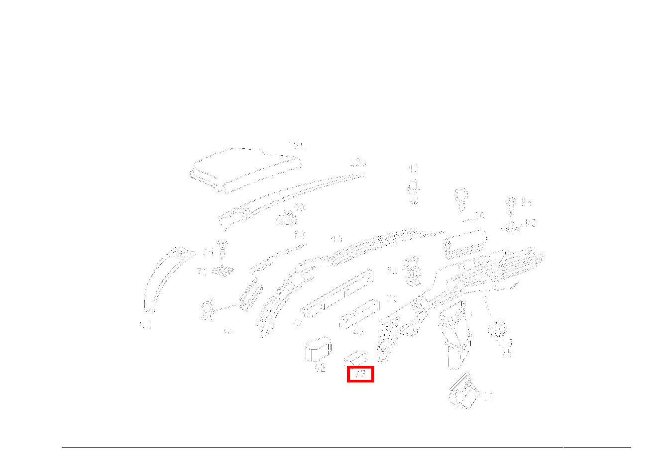 Zwischenlage AN QUERTRAEGER UNTER WINDSCHUTZ LINKS; 14 X 8 X 5 MM C 180 Limousine 203