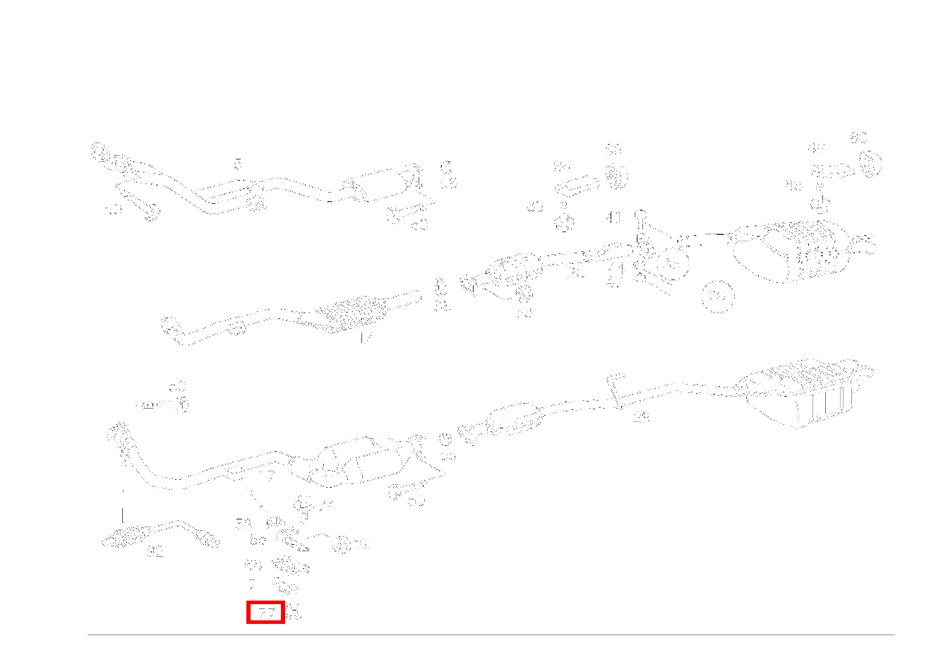 Sechskantmutter AUSPUFFROHR VORN AN GETRIEBE; M8 C 180 Limousine 203
