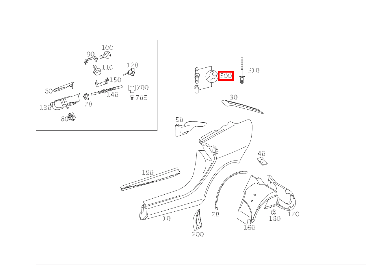 TEILESATZ GEWINDEBOLZEN REPARATURLOESUNG FUER ABGEBROCHENE SCHWEISSBOLZEN SLR McLaren Roadster 199