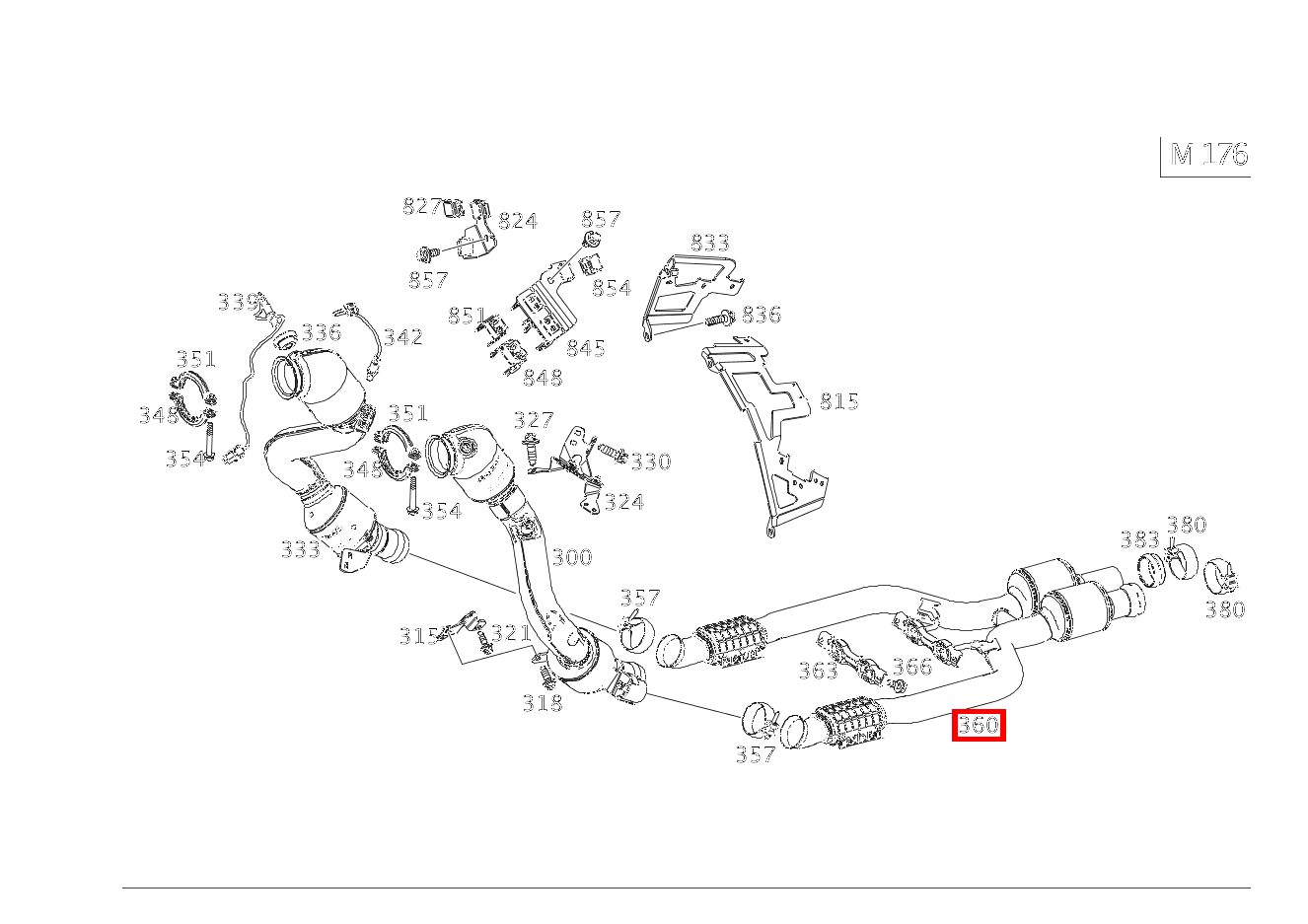 Abgasanlage MITTE S 560 Cabriolet 217 Abgasanlage MITTE S 560 Cabriolet 217