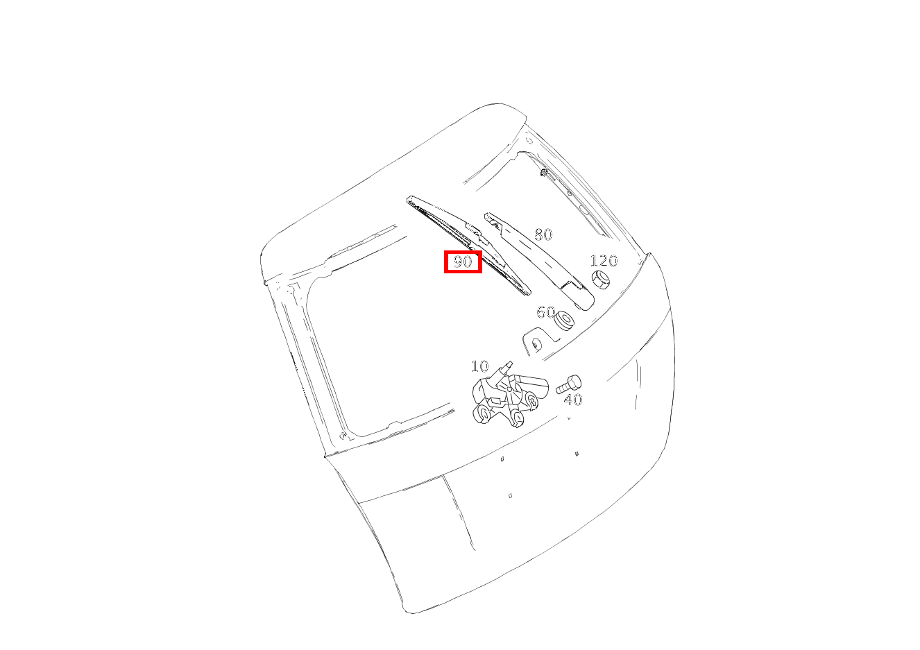 Wischerblatt C180T BE 204
