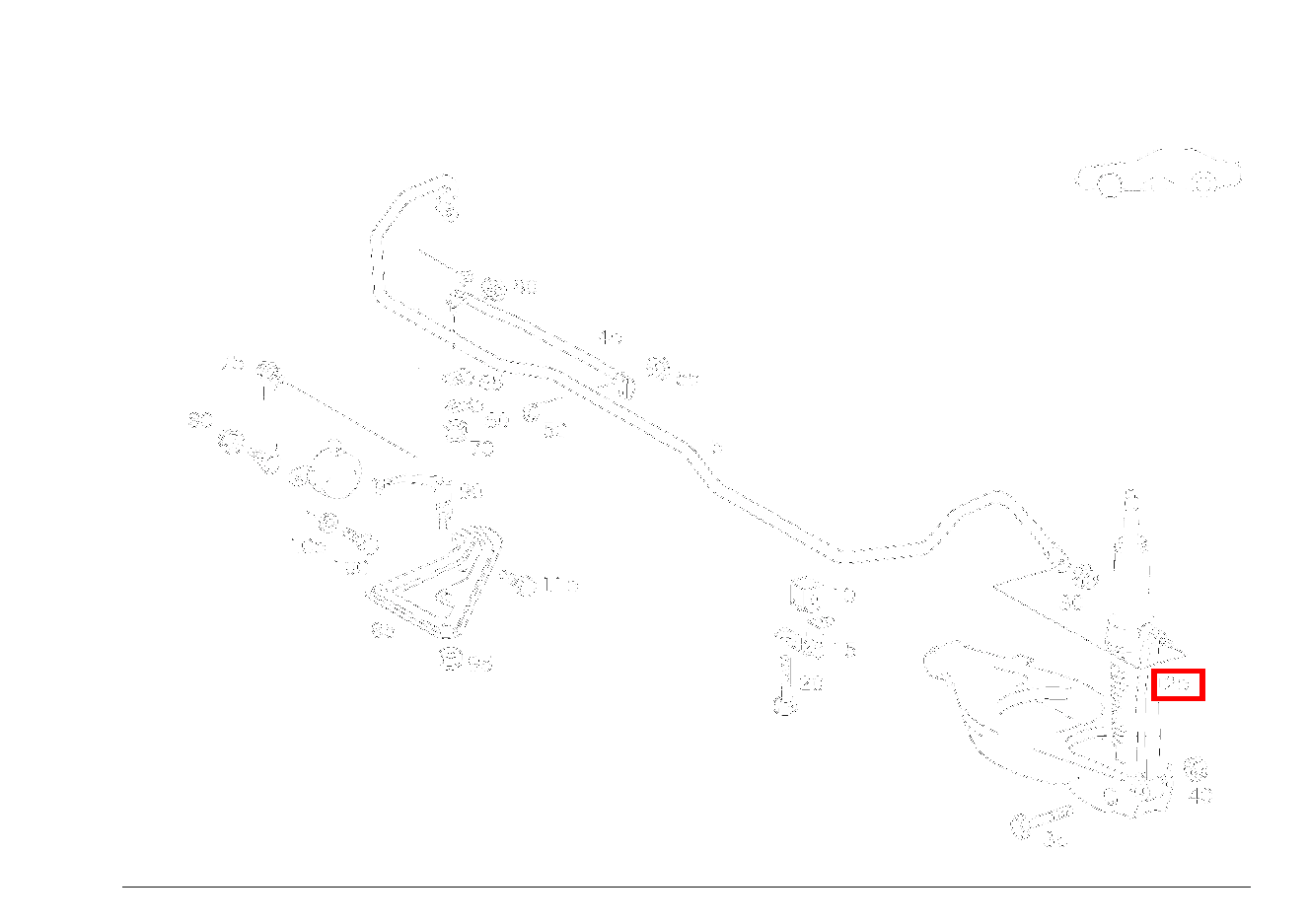 Stange DREHSTAB ZUM FEDERLENKER SL 600 Roadster mit Automatik 129