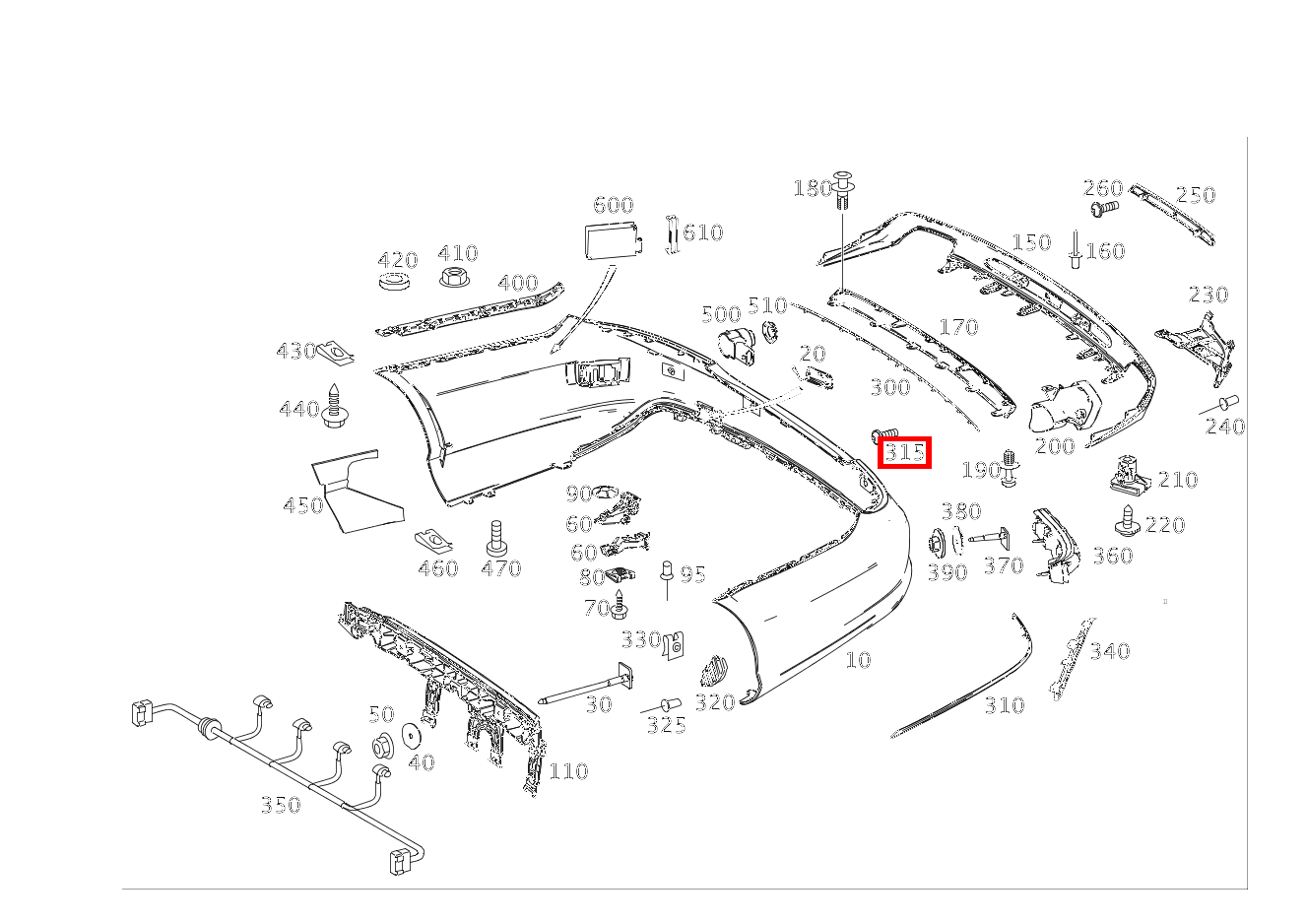 Sechsrundschraube 5X16 CLS 250 Shooting Brake BlueTEC 4MATIC 218