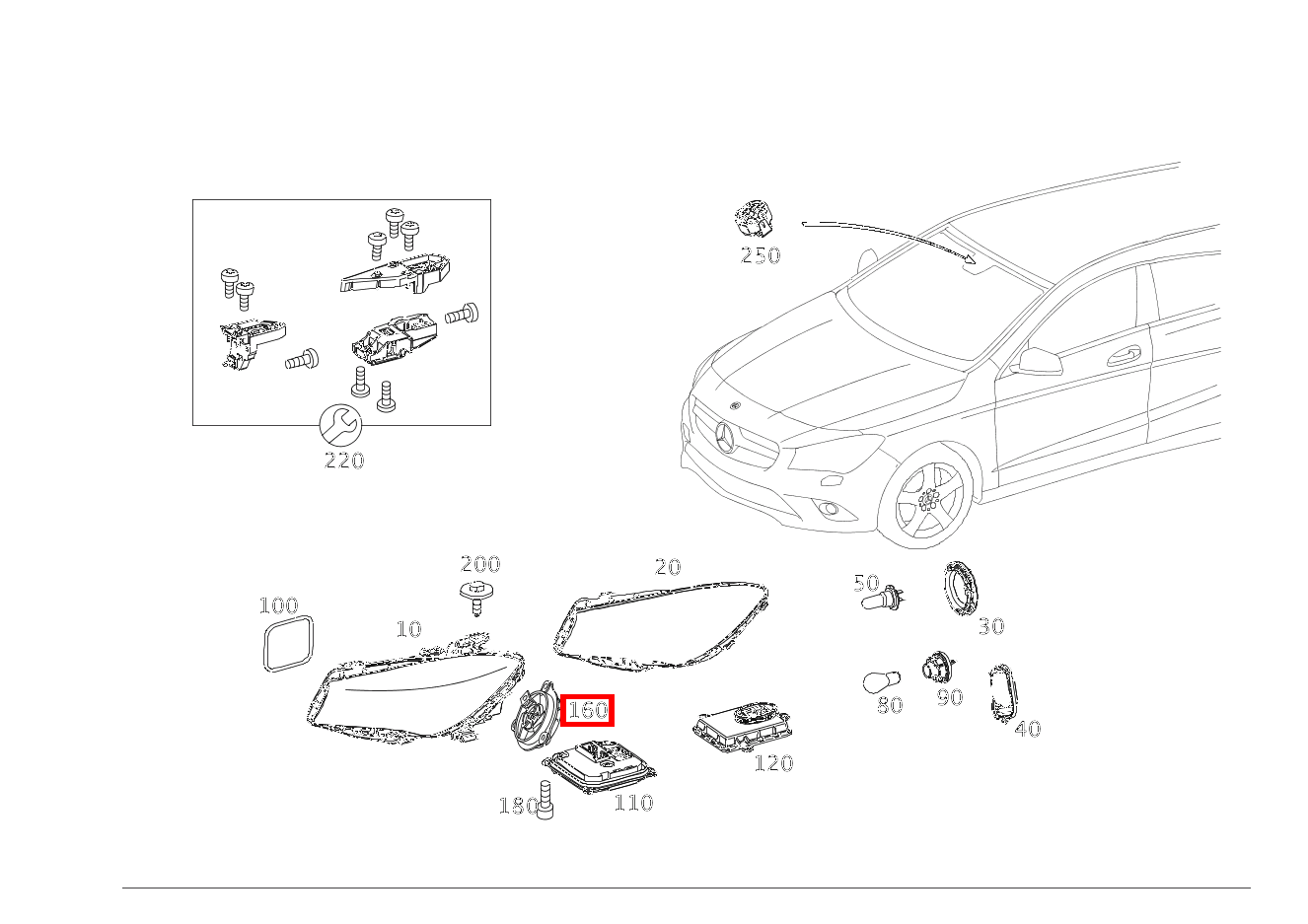 Lüfter Mercedes-AMG CLA 45 4MATIC Shooting Brake BCA 117 Lüfter Mercedes-AMG CLA 45 4MATIC Shooting Brake BCA 117