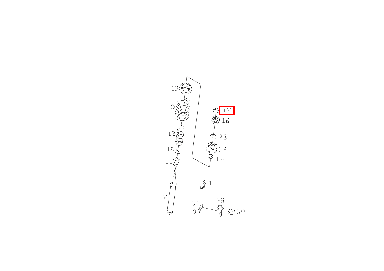 Mutter M14X1.5 GLC 300 de 4MATIC 254 Mutter M14X1.5 GLC 300 de 4MATIC 254