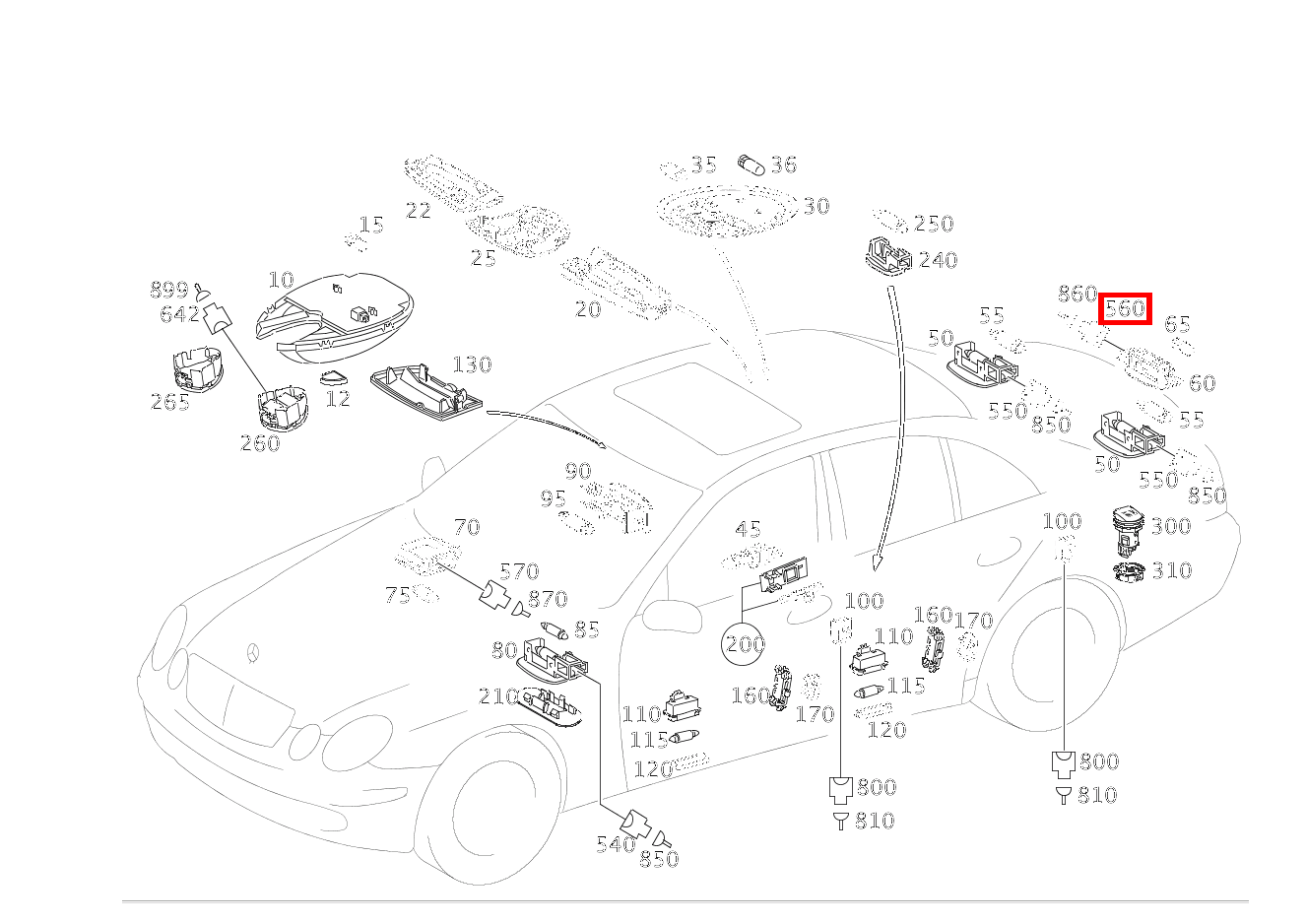 Stecker UMFELDLEUCHTE HECKDECKEL S88/8; 2-PIN MQS E 280 4MATIC Limousine 211 Stecker UMFELDLEUCHTE HECKDECKEL S88/8; 2-PIN MQS E 280 4MATIC Limousine 211