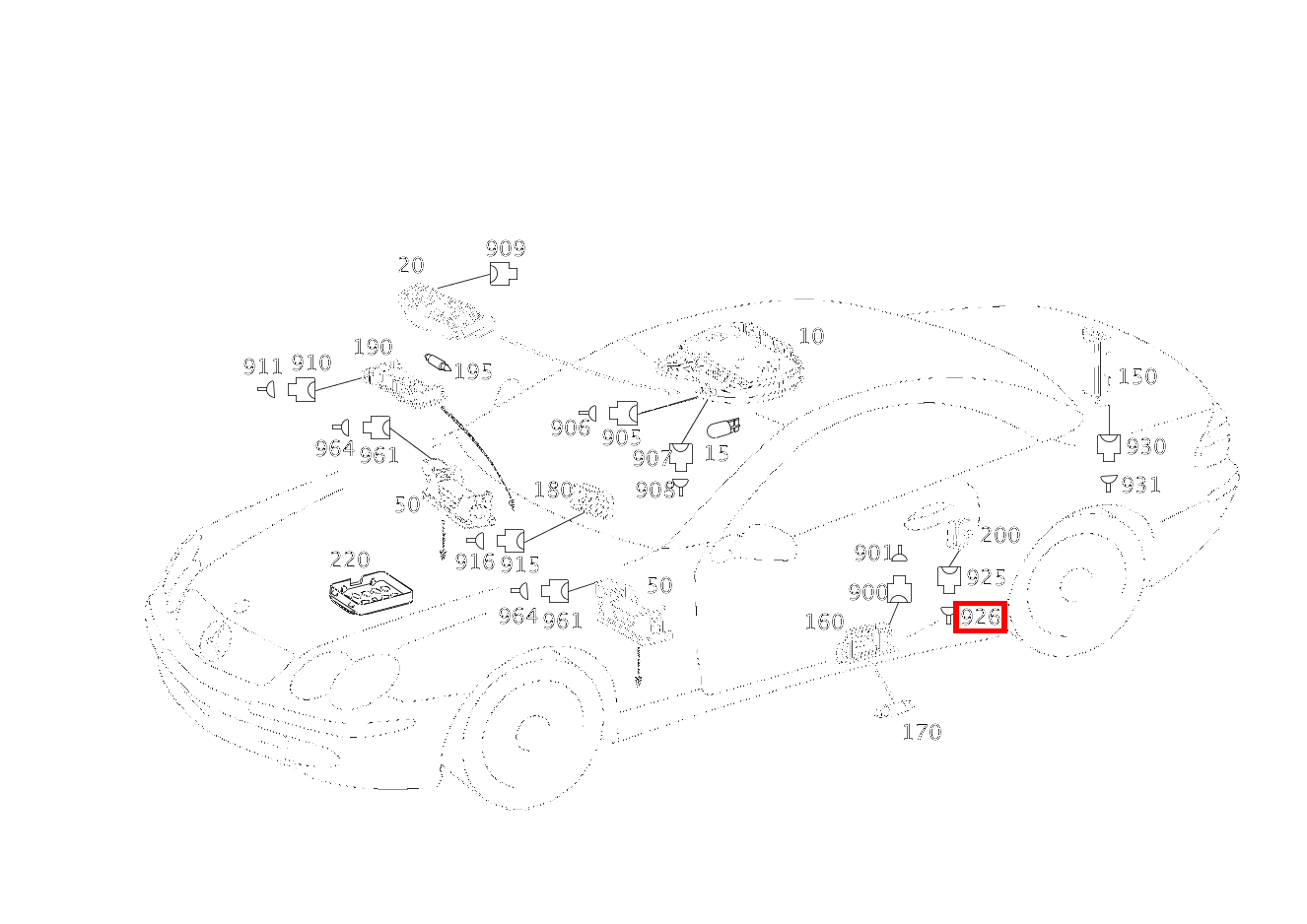 Kontaktbuchse TUERKONTAKTSCHALTER S17/1; S17/2; 0.5-0.75 MM2 SLK2.8 SL 65 AMG Roadster BCA 230