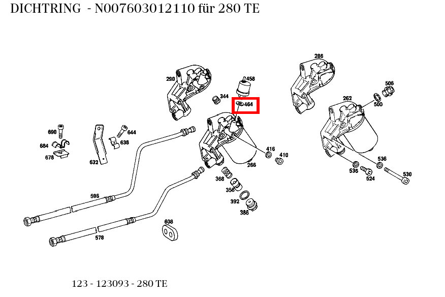 Dichtring 280 TE 123