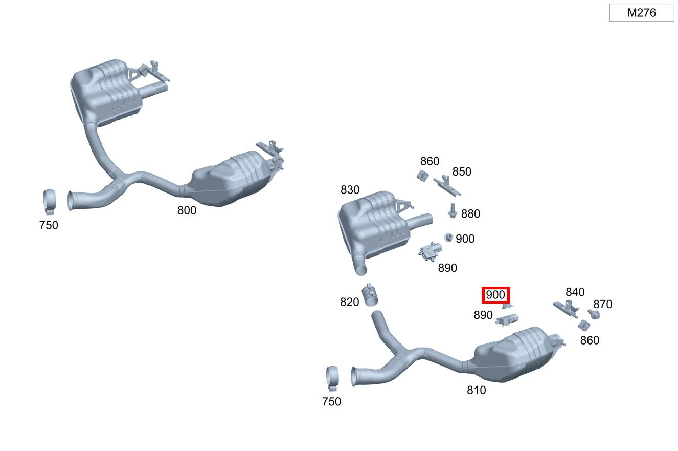 Mutter Befestigung Aktuator; M5 Mercedes-AMG C 43 4MATIC Cabriolet 205