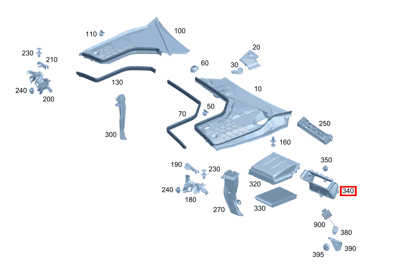 Luftkanal An Luftansaughutze C 180 205 Luftkanal An Luftansaughutze C 180 205
