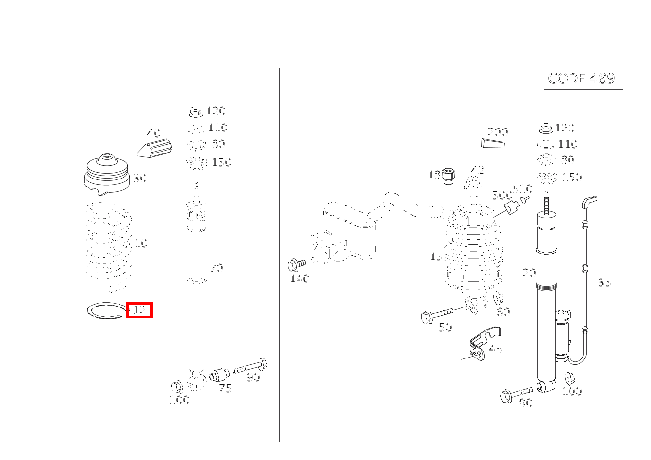 FEDERAUFLAGE UNTEN E 280 CDI 4MATIC Limousine 211