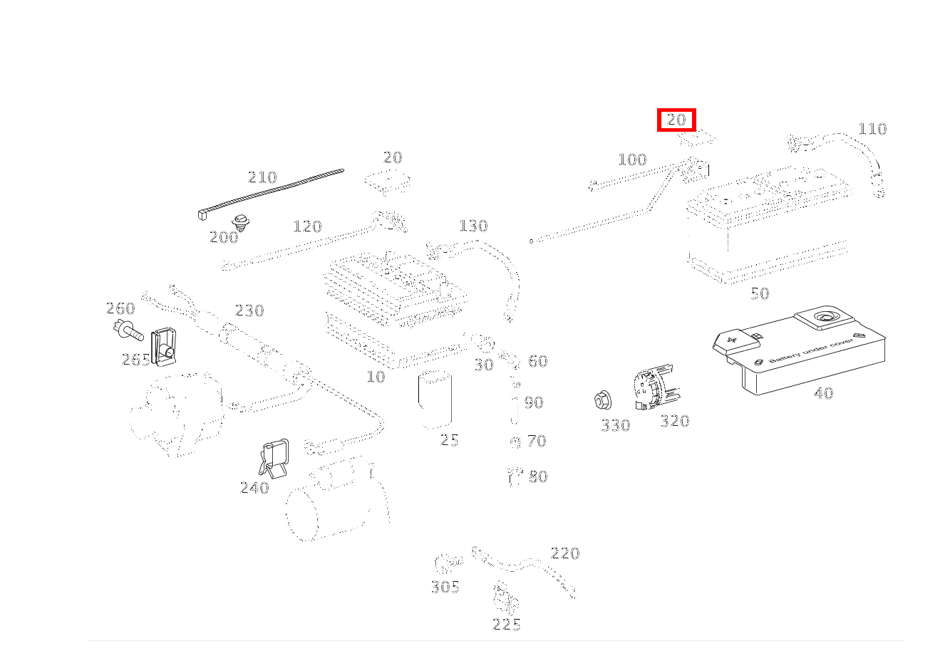 Schutzkappe PLUSPOL,STARTER UND BORDNETZBATTERIE SL 65 AMG Roadster BCA 230 Schutzkappe PLUSPOL,STARTER UND BORDNETZBATTERIE SL 65 AMG Roadster BCA 230