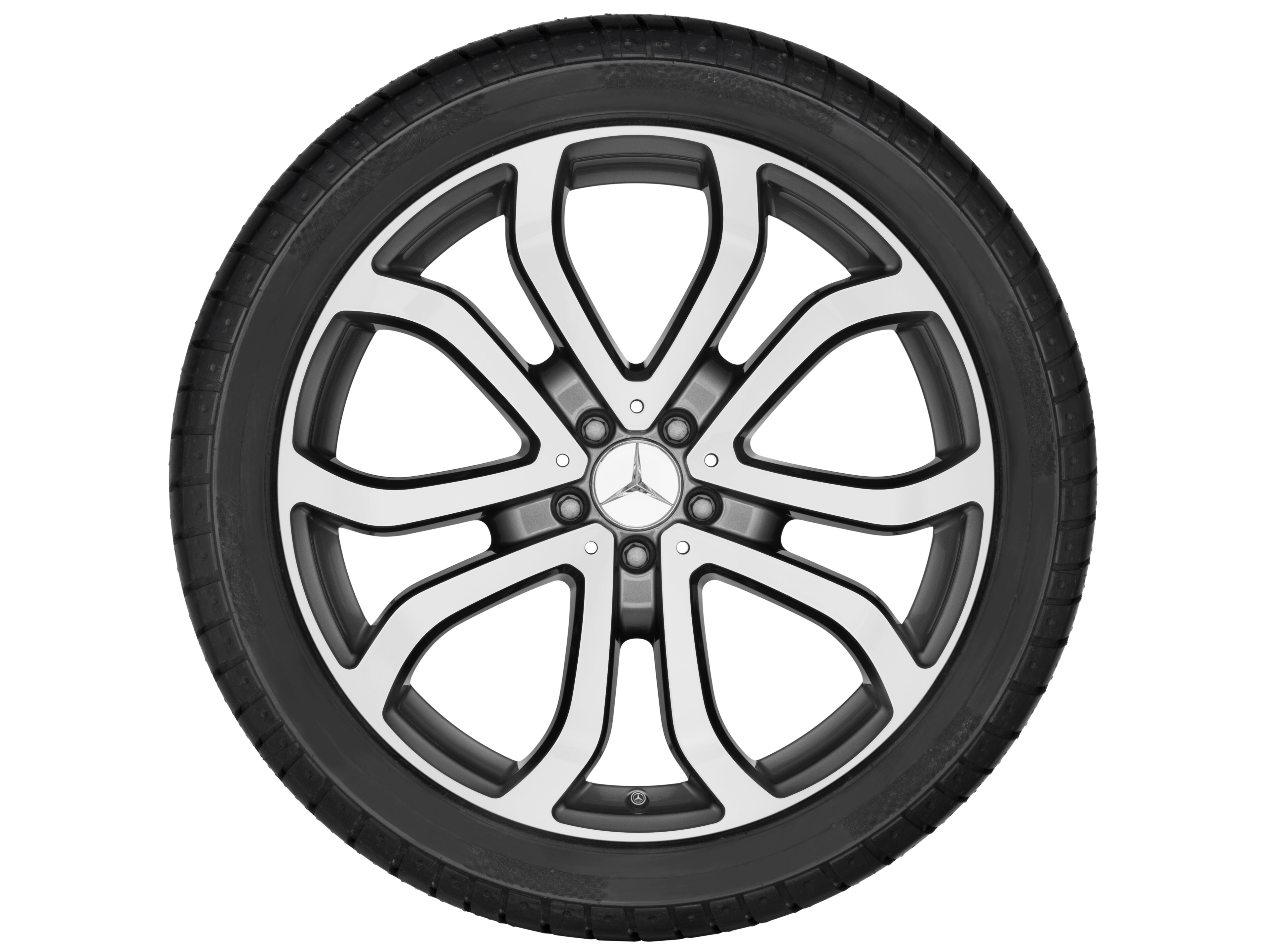 5-Doppelspeichen-Rad, 53,3 cm (21 Zoll), glan