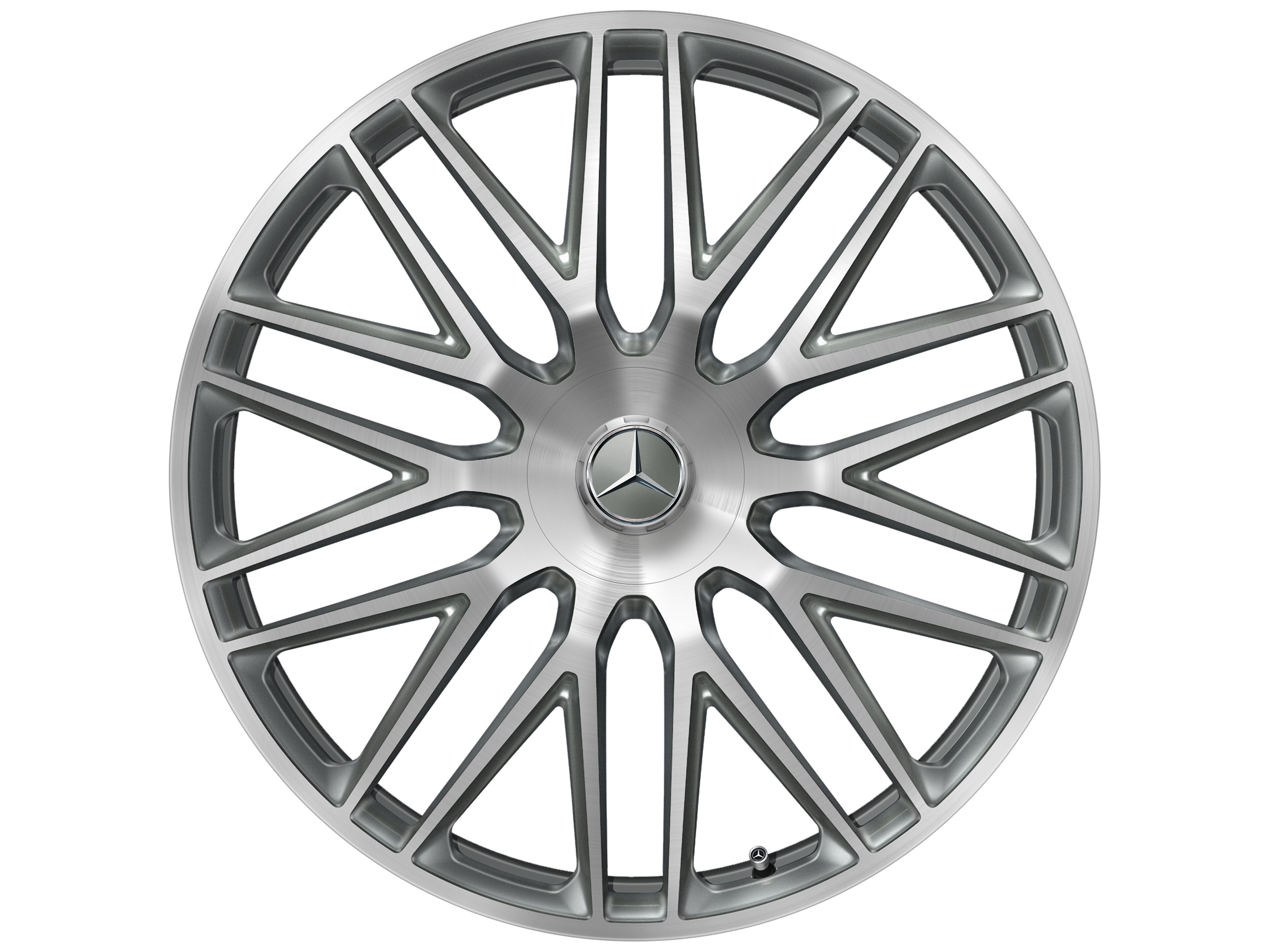 AMG Schmiederad, 23 Zoll 11,5 J x 23 ET 47, titangrau, glanzgedreht