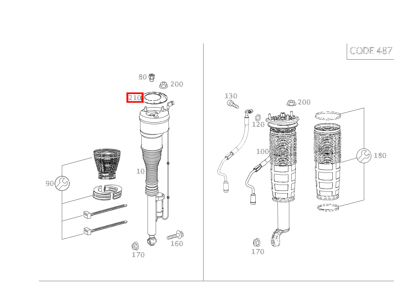 TELLERSCHEIBE AN FEDERBEIN VORNE LINKS UND RECHTS S 500 4MATIC Maybach 222 TELLERSCHEIBE AN FEDERBEIN VORNE LINKS UND RECHTS S 500 4MATIC Maybach 222